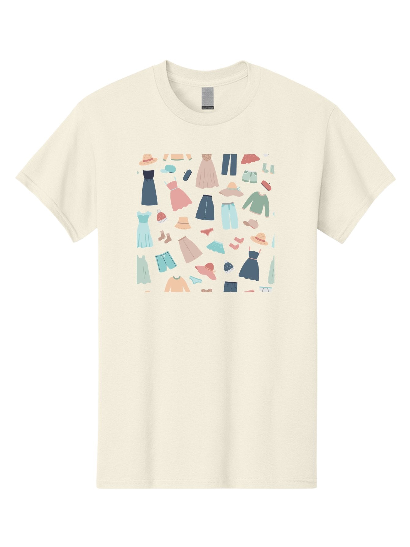 Fashion-Clothing Men'S Graphic Tee, 100% Cotton, Comfortable Casual Summer Wear, Machine Washable, Assorted Clothing Items, Pastel Colors, Fashion Accessories, Hats, Dresses, Tops, Pants, Shorts, Shoes, Casual Wear, Relaxed Fit, Aac031 7