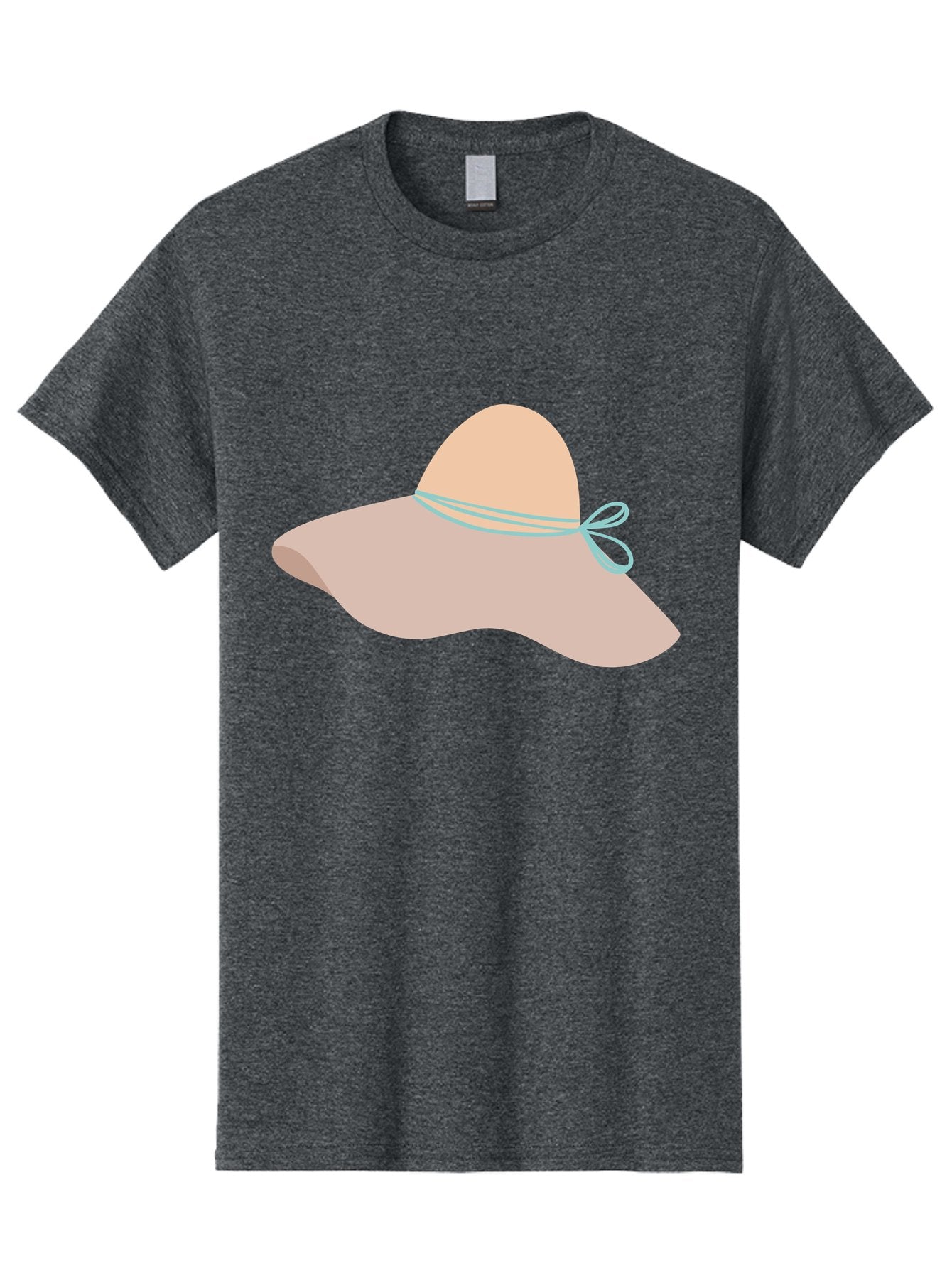 Floppy-Hat Men'S Graphic Tee, 100% Cotton, Comfortable Casual Summer Wear, Machine Washable, Summer Hat, Beach Hat, Sun Protection, Stylish Accessory, Fashion Statement, Pink Color, Blue Ribbon, Elegant Design, Women'S Fashion, Warm Weather Aac034 7