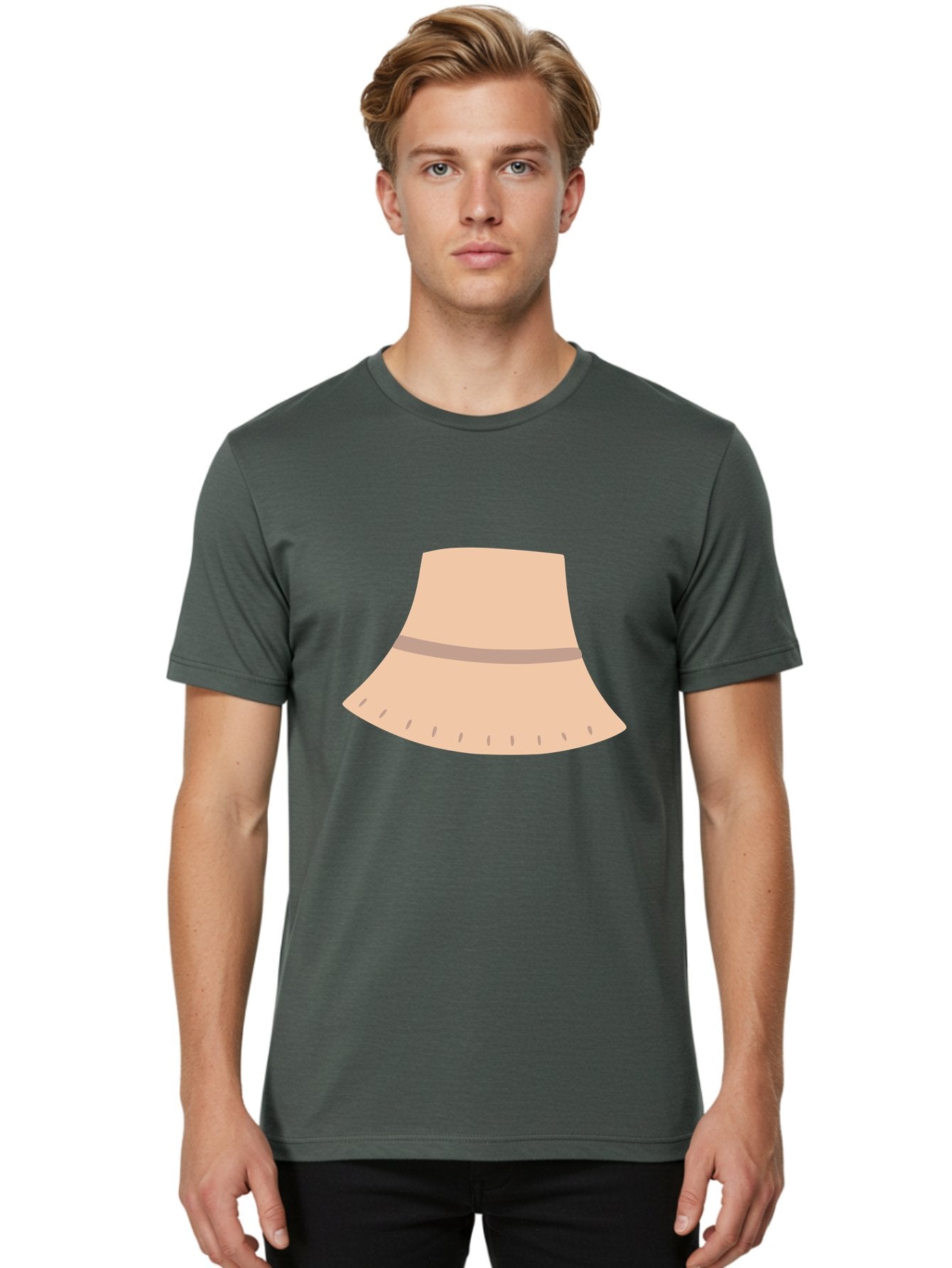 Floppy-Sun-Hat Men'S Graphic Tee, 100% Cotton, Comfortable Casual Summer Wear, Machine Washable, Floppy Hat, Wide Brim, Beige Color, Fashion Accessory, Summer Hat, Sun Protection, Stylish Hat, Casual Wear Aac035 26