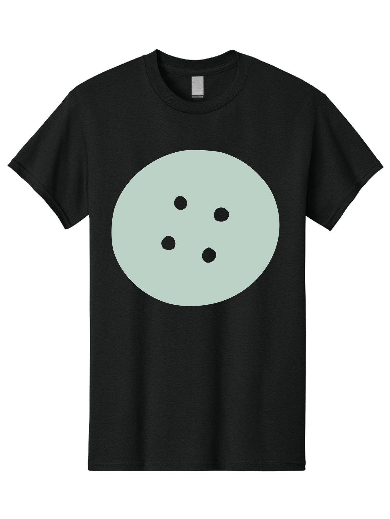 Four-Dots Men'S Graphic Tee, 100% Cotton, Comfortable Casual Summer Wear, Machine Washable, Simple Graphic, Minimalist Design, Four Green Dots, Circular Composition, Geometric Pattern, Modern Art, Abstract Shape Aac036 13