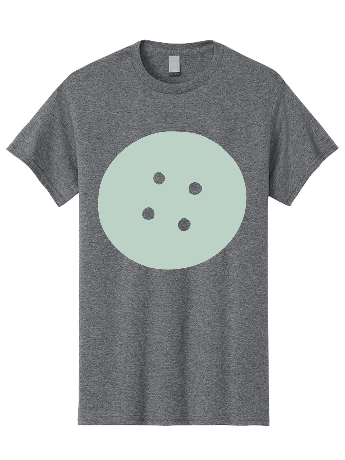 Four-Dots Men'S Graphic Tee, 100% Cotton, Comfortable Casual Summer Wear, Machine Washable, Simple Graphic, Minimalist Design, Four Green Dots, Circular Composition, Geometric Pattern, Modern Art, Abstract Shape Aac036 10