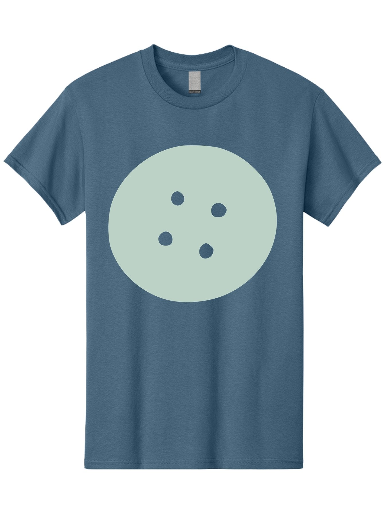 Four-Dots Men'S Graphic Tee, 100% Cotton, Comfortable Casual Summer Wear, Machine Washable, Simple Graphic, Minimalist Design, Four Green Dots, Circular Composition, Geometric Pattern, Modern Art, Abstract Shape Aac036 14