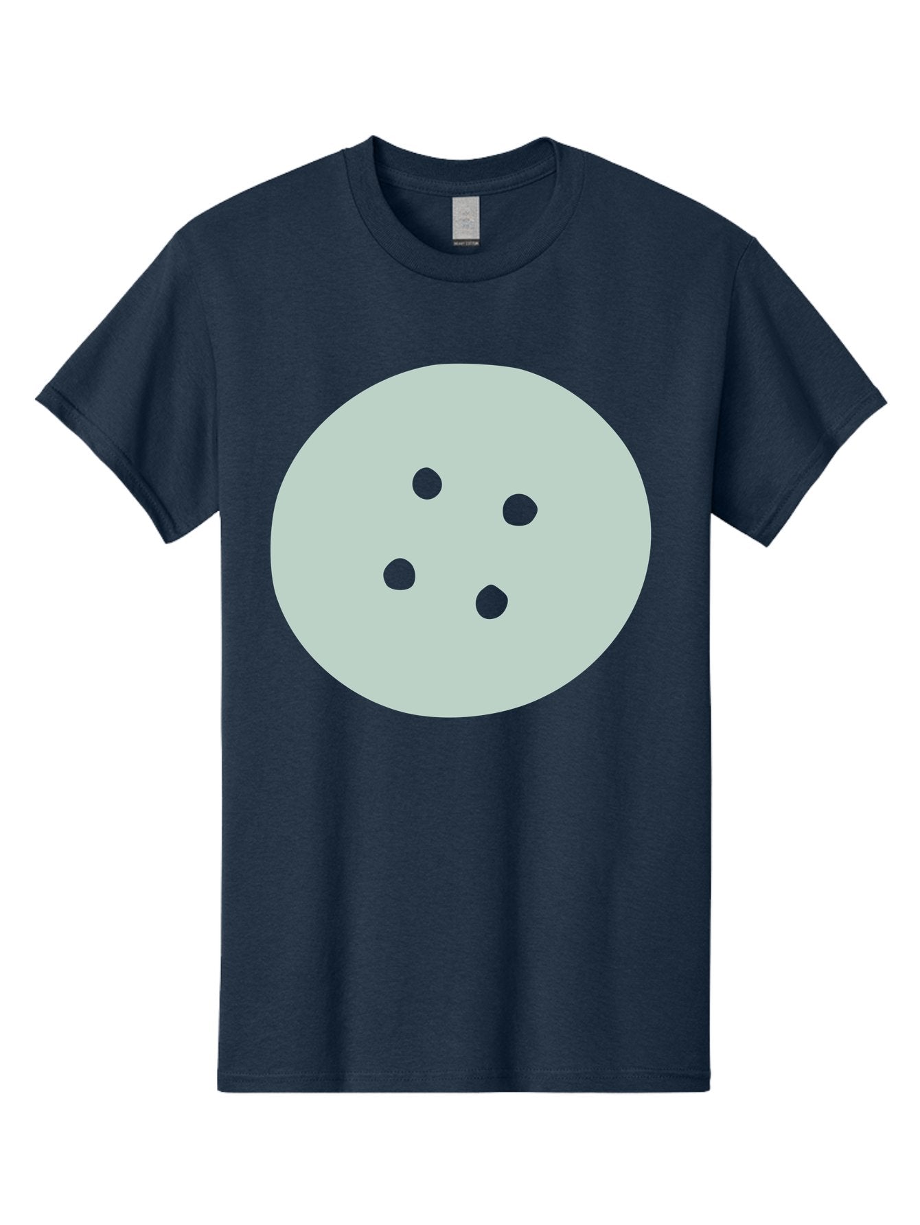 Four-Dots Men'S Graphic Tee, 100% Cotton, Comfortable Casual Summer Wear, Machine Washable, Simple Graphic, Minimalist Design, Four Green Dots, Circular Composition, Geometric Pattern, Modern Art, Abstract Shape Aac036 5