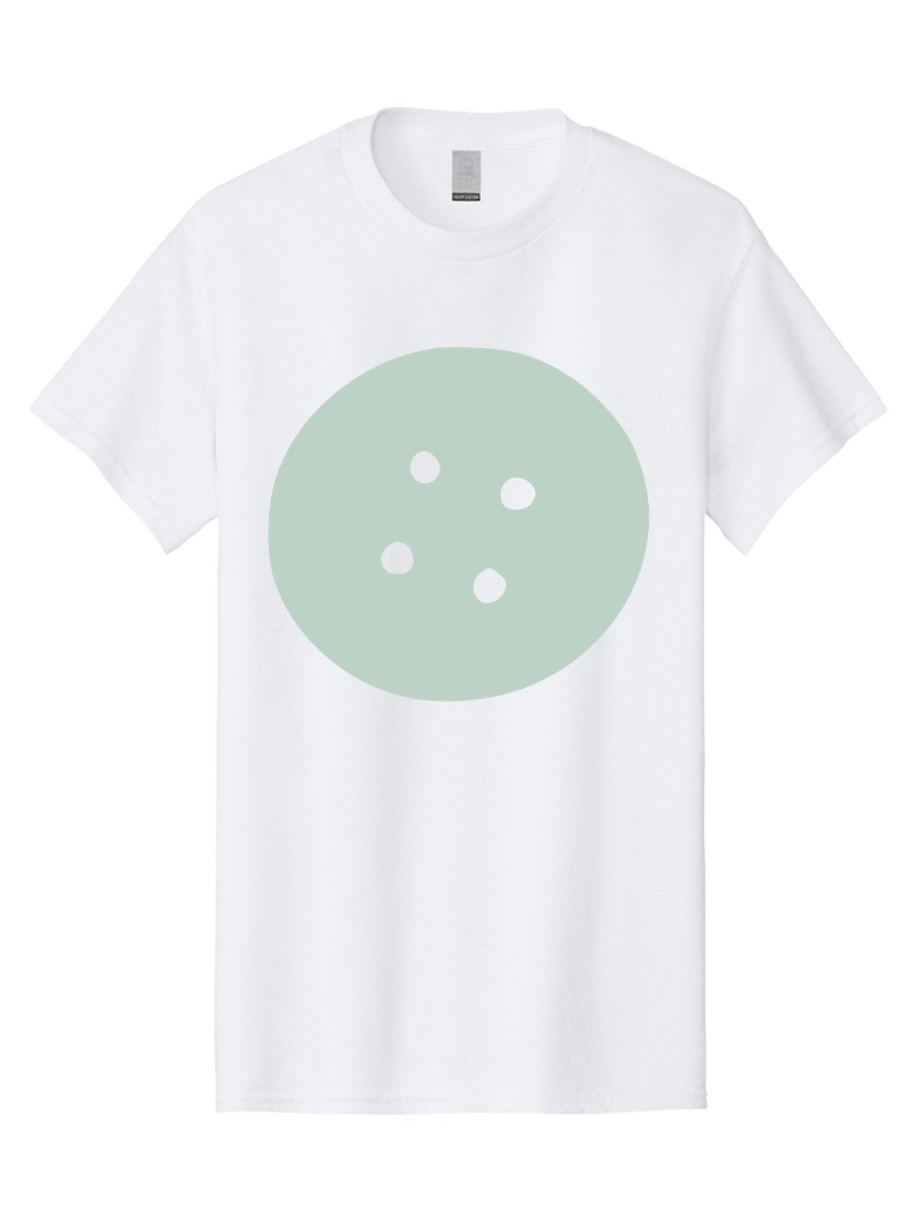 Four-Dots Men'S Graphic Tee, 100% Cotton, Comfortable Casual Summer Wear, Machine Washable, Simple Graphic, Minimalist Design, Four Green Dots, Circular Composition, Geometric Pattern, Modern Art, Abstract Shape Aac036 9