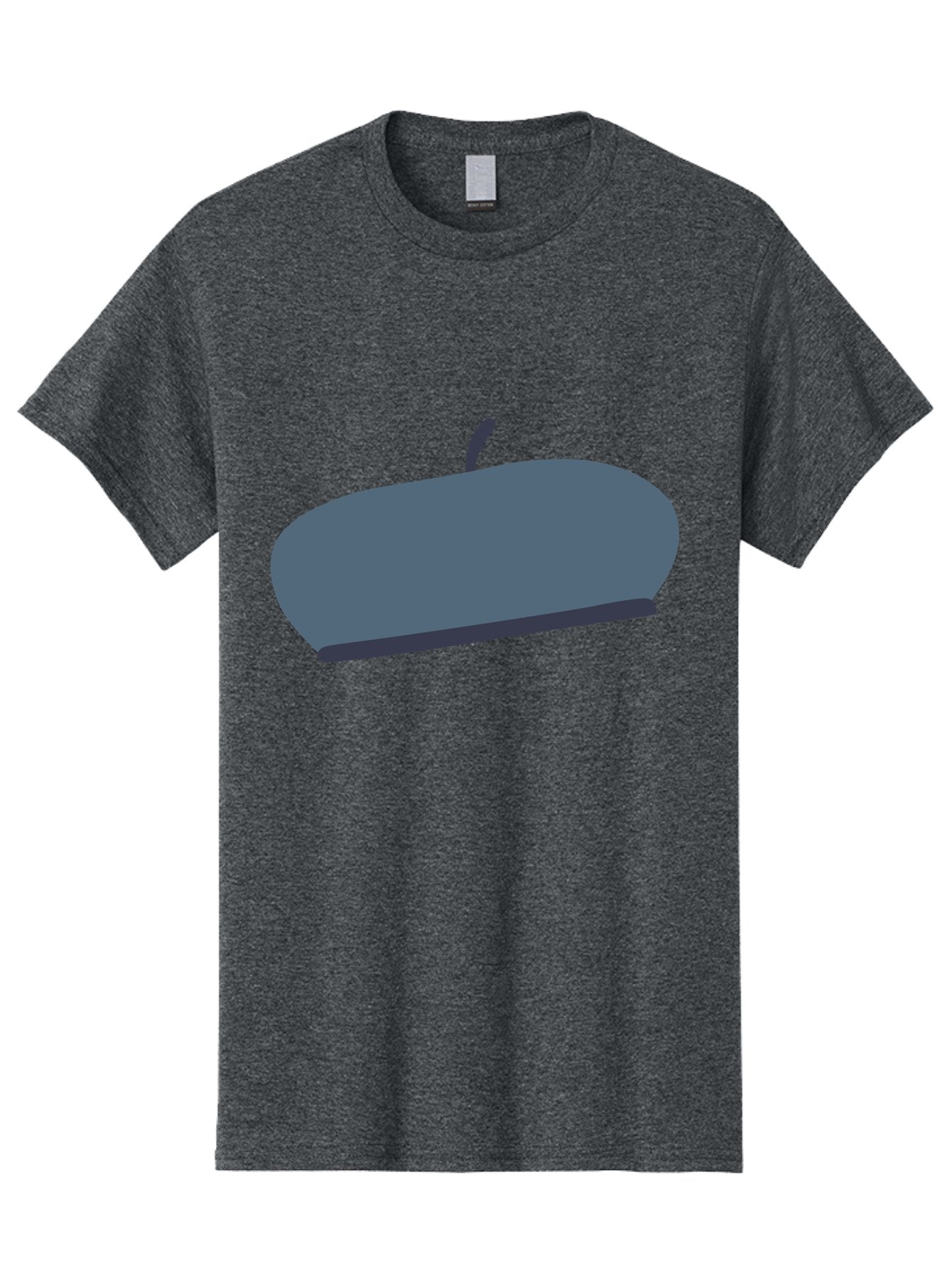 Gray-Apple Men'S Graphic Tee, 100% Cotton, Comfortable Casual Summer Wear, Machine Washable, Gray Apple, Stylized Fruit, Simple Illustration, Minimalist Design, Fruit Icon, Digital Art Aac038 7