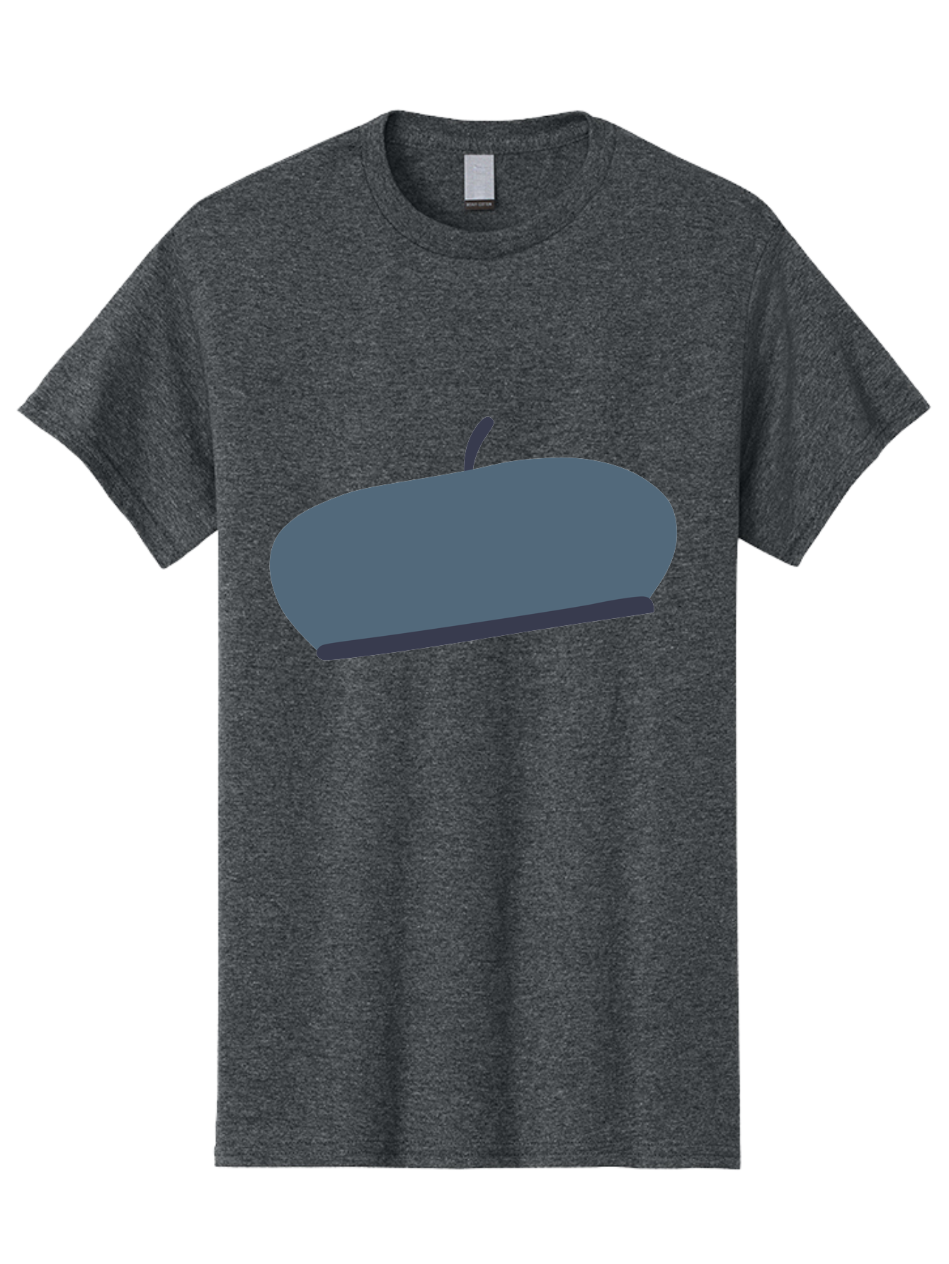 Gray-Apple Men'S Graphic Tee, 100% Cotton, Comfortable Casual Summer Wear, Machine Washable, Gray Apple, Stylized Fruit, Simple Illustration, Minimalist Design, Fruit Icon, Digital Art Aac038 25