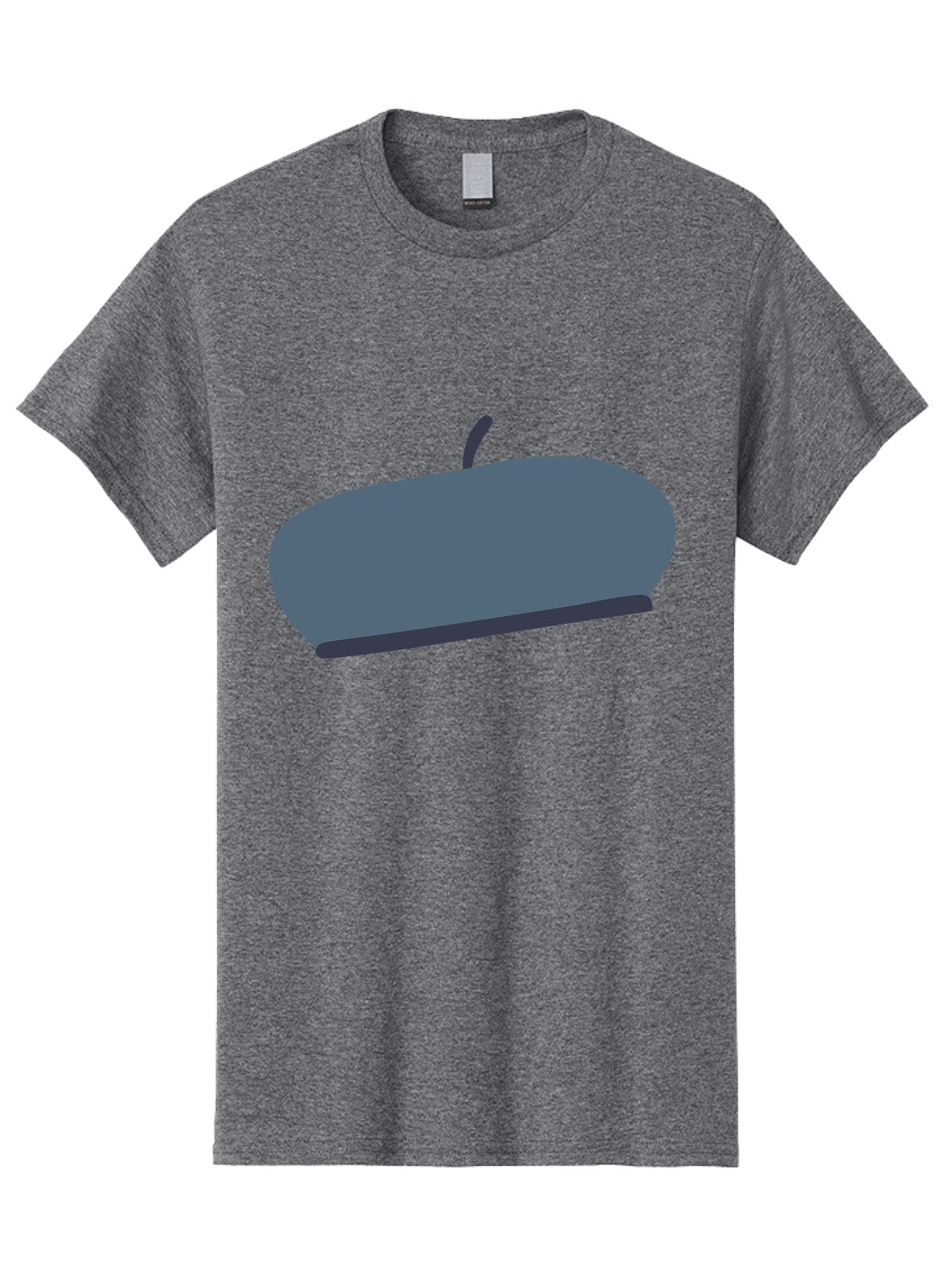 Gray-Apple Men'S Graphic Tee, 100% Cotton, Comfortable Casual Summer Wear, Machine Washable, Gray Apple, Stylized Fruit, Simple Illustration, Minimalist Design, Fruit Icon, Digital Art Aac038 10