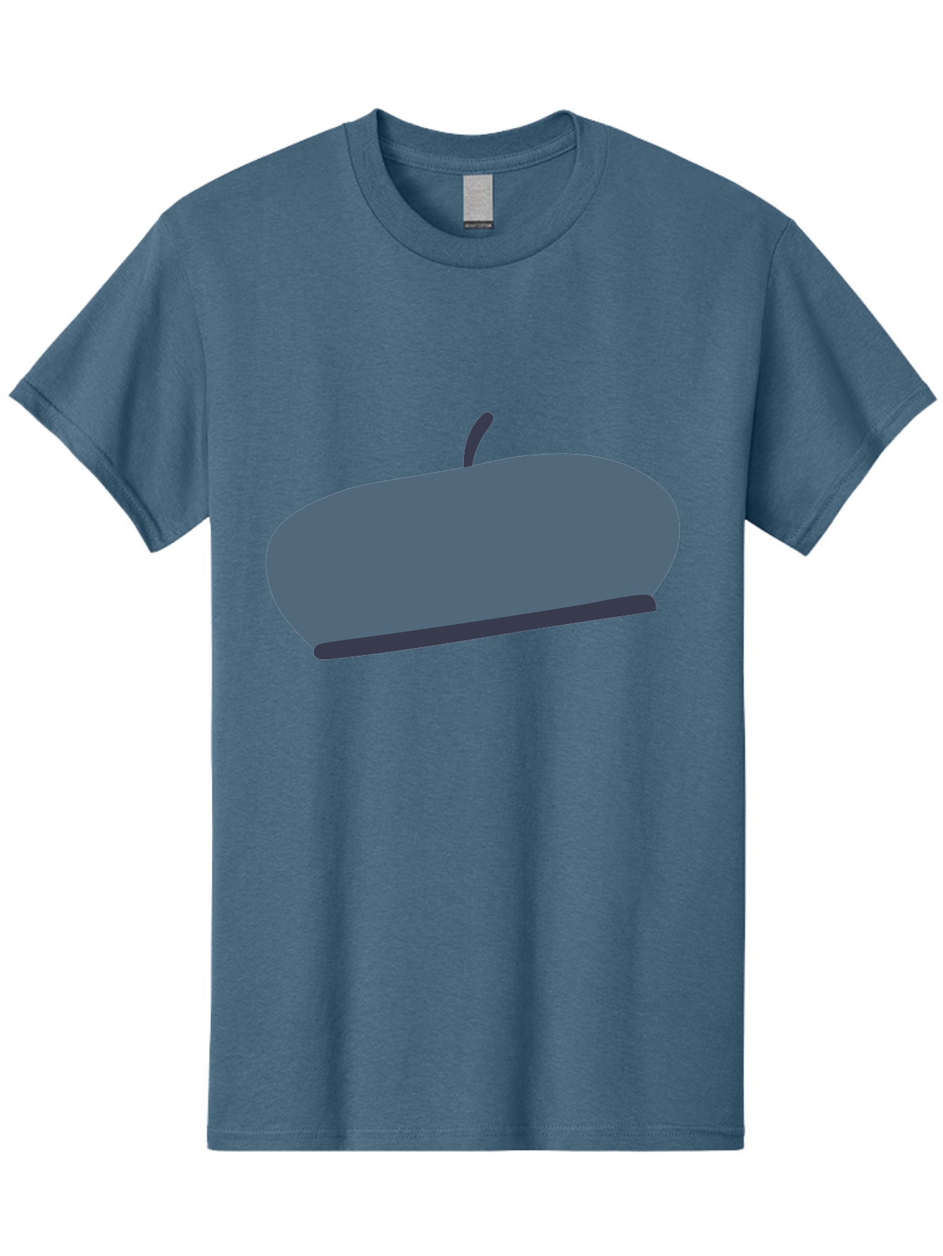 Gray-Apple Men'S Graphic Tee, 100% Cotton, Comfortable Casual Summer Wear, Machine Washable, Gray Apple, Stylized Fruit, Simple Illustration, Minimalist Design, Fruit Icon, Digital Art Aac038 23