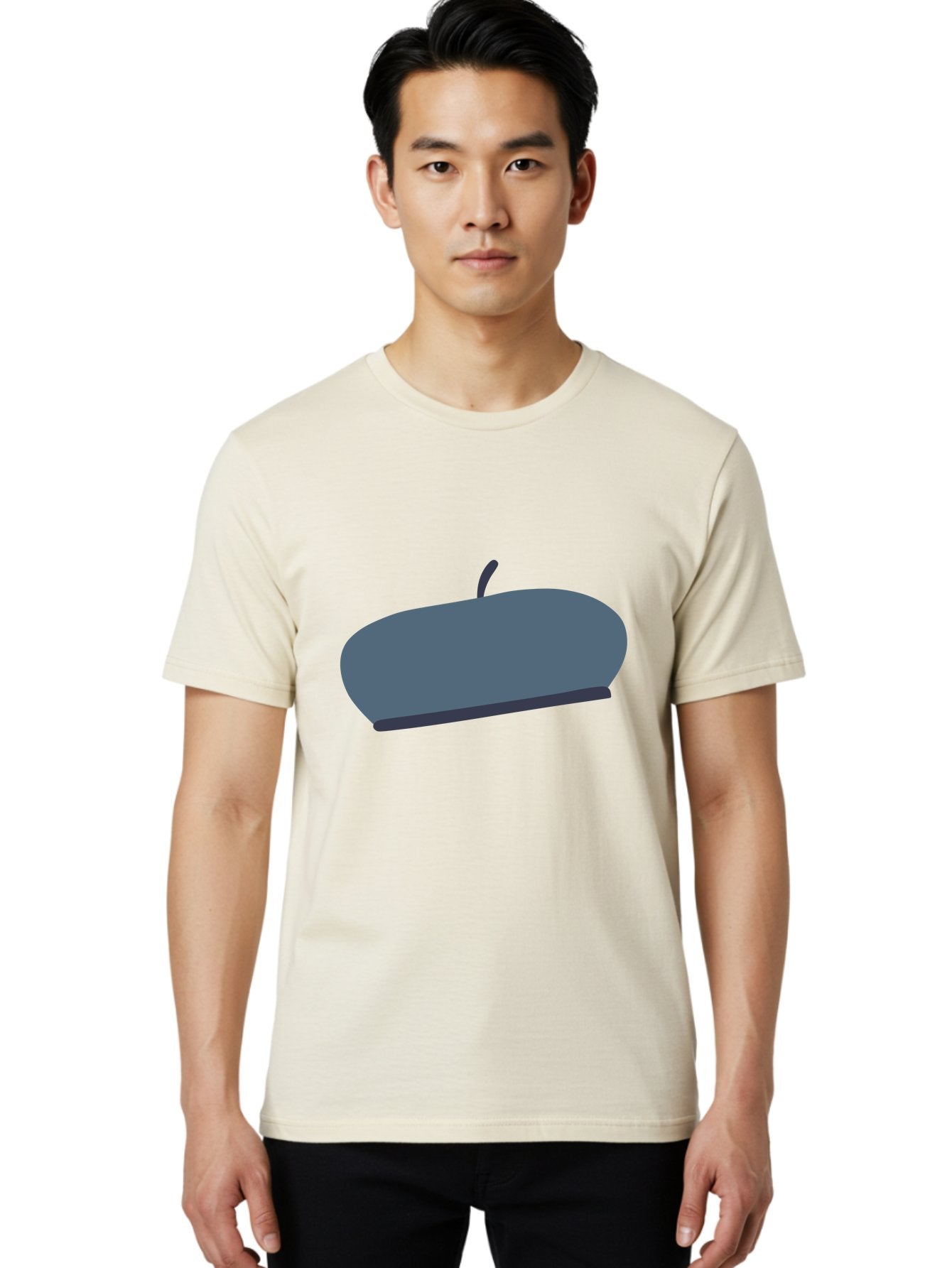 Gray-Apple Men'S Graphic Tee, 100% Cotton, Comfortable Casual Summer Wear, Machine Washable, Gray Apple, Stylized Fruit, Simple Illustration, Minimalist Design, Fruit Icon, Digital Art Aac038 19
