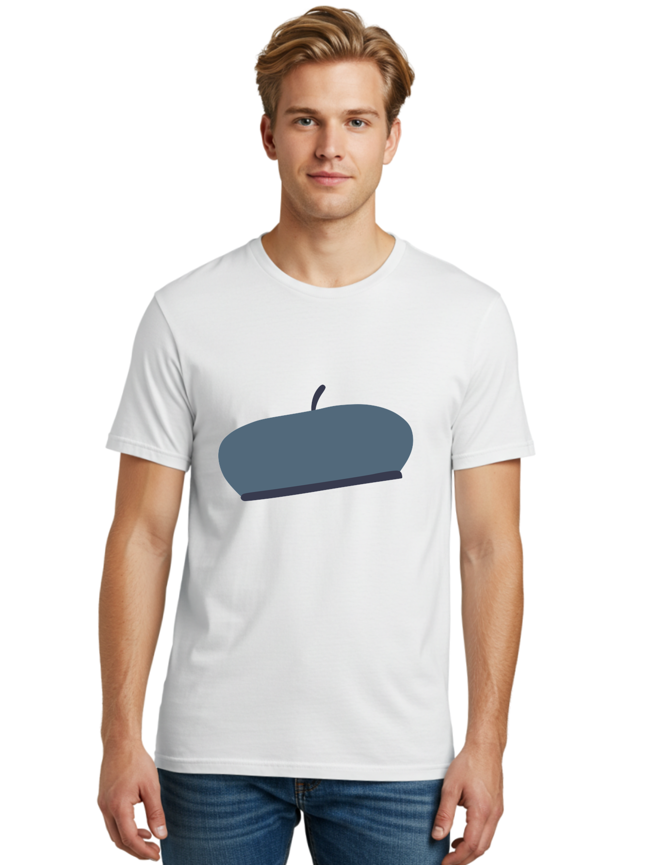 Gray-Apple Men'S Graphic Tee, 100% Cotton, Comfortable Casual Summer Wear, Machine Washable, Gray Apple, Stylized Fruit, Simple Illustration, Minimalist Design, Fruit Icon, Digital Art Aac038 4