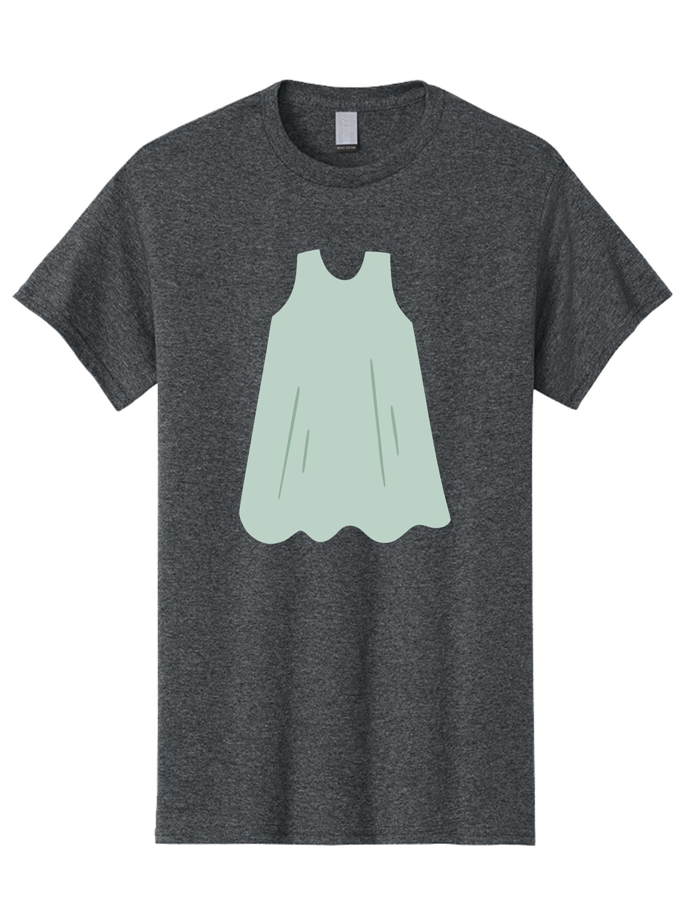 Grey-Dress Men'S Graphic Tee, 100% Cotton, Comfortable Casual Summer Wear, Machine Washable, Simple Dress Design, Sleeveless Dress, A-Line Dress, Grey Clothing, Fashion Illustration, Minimalist Style, Women'S Fashion, Soft Grey Tone, Aac041 15