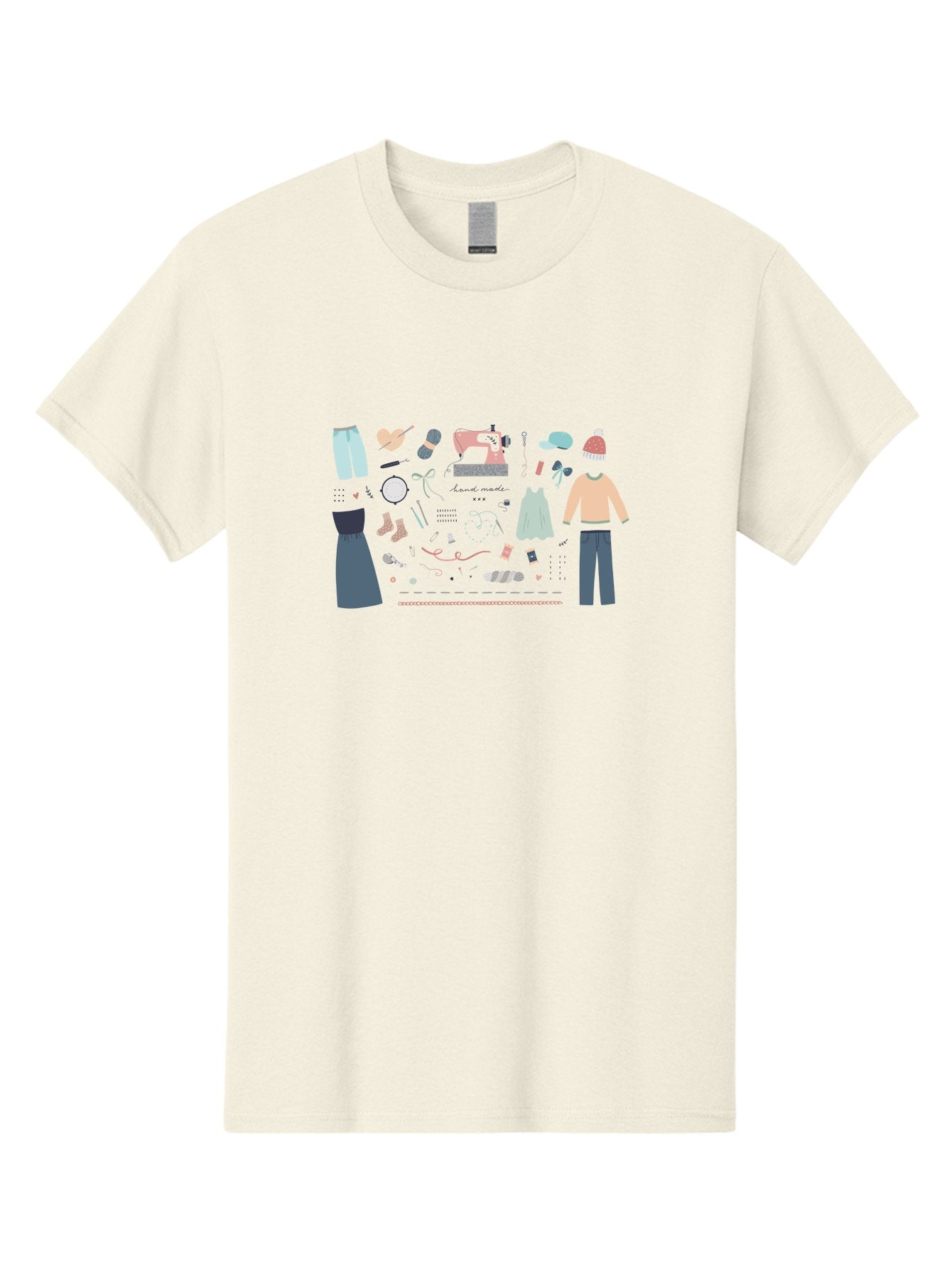 Handmade-Clothing Men'S Graphic Tee, 100% Cotton, Comfortable Casual Summer Wear, Machine Washable, Handmade Clothing, Sewing Machine, Apparel Design, Fashion Accessories, Threads, Yarn, Ribbons, Custom Garments, Diy Fashion, Aac044 14