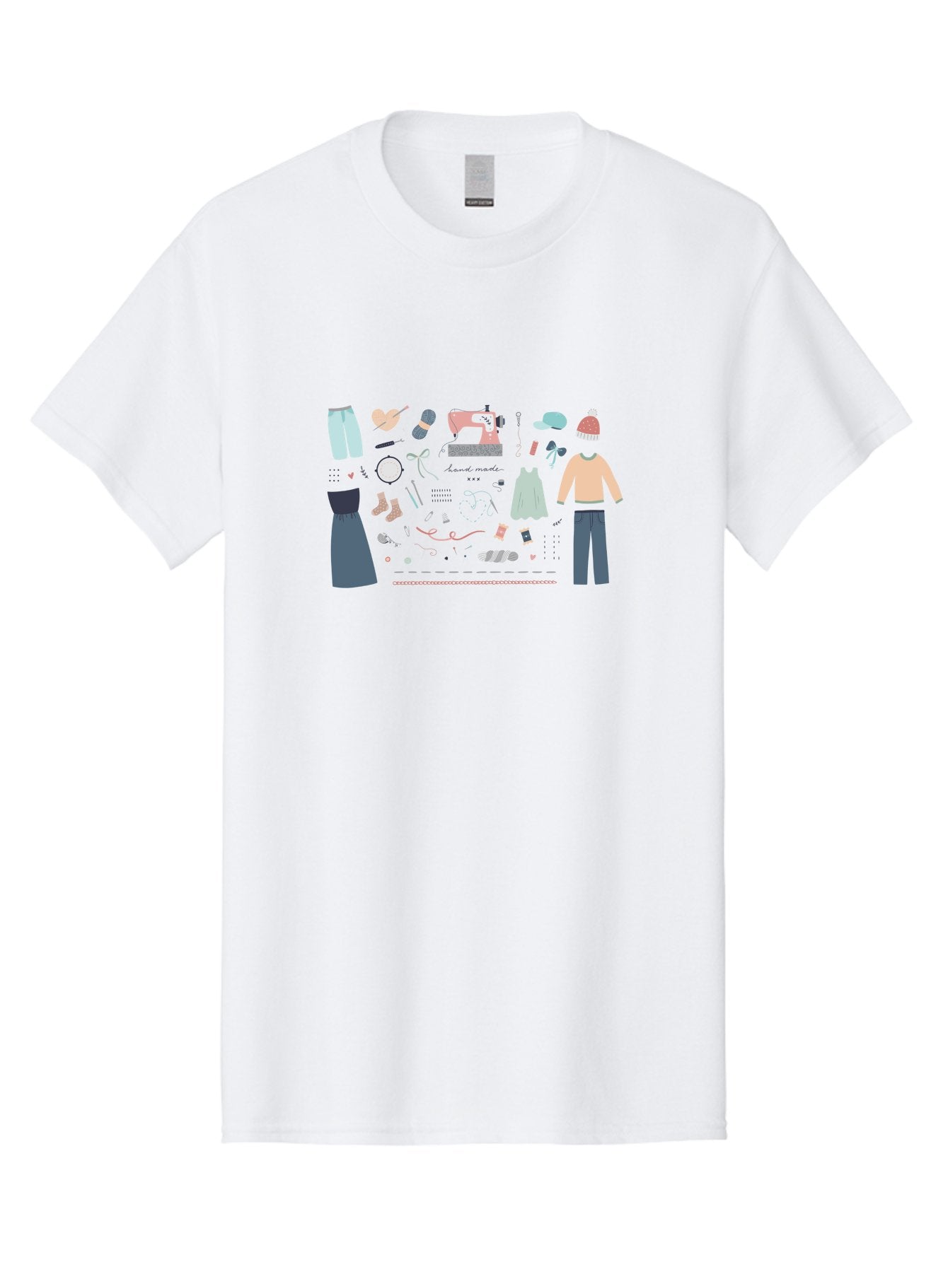 Handmade-Clothing Men'S Graphic Tee, 100% Cotton, Comfortable Casual Summer Wear, Machine Washable, Handmade Clothing, Sewing Machine, Apparel Design, Fashion Accessories, Threads, Yarn, Ribbons, Custom Garments, Diy Fashion, Aac044 11