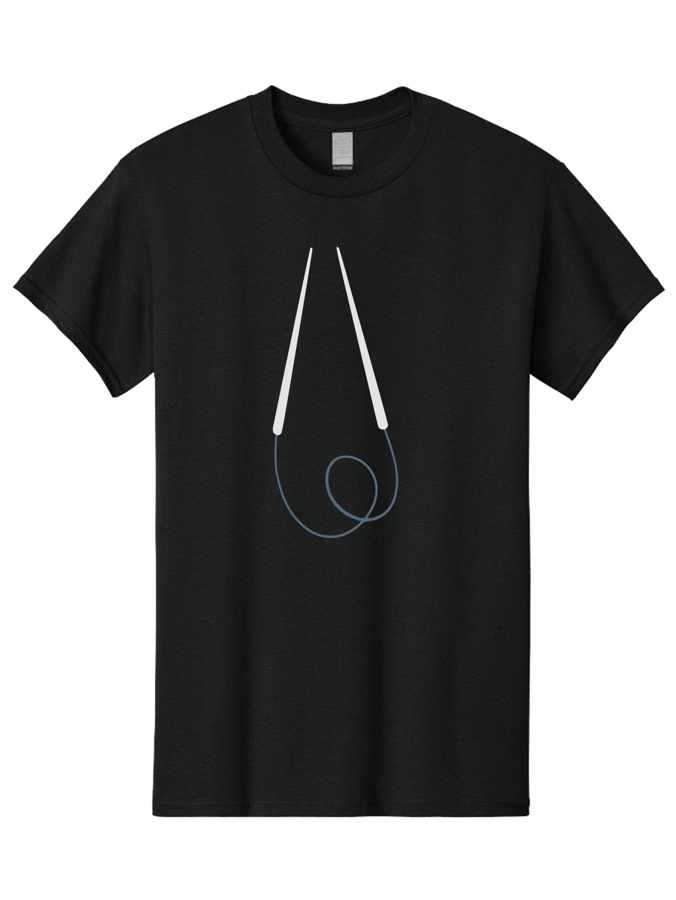 Headphones Men'S Graphic Tee, 100% Cotton, Comfortable Casual Summer Wear, Machine Washable, White Earbuds, Earphones With Wire, Minimalist Design, Modern Earbuds, Simple Earphones, Sleek Audio Accessories, Tech Gadgets Aac046