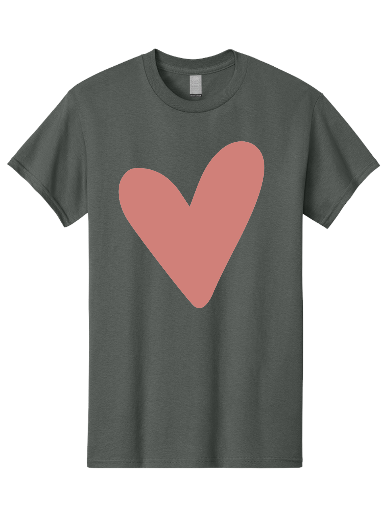 Heart Men'S Graphic Tee, 100% Cotton, Comfortable Casual Summer Wear, Machine Washable, Pink Heart, Love Symbol, Heart Icon, Cute Design, Minimalist Art, Simple Heart, Pink Color, Heart Shape Aac048 15