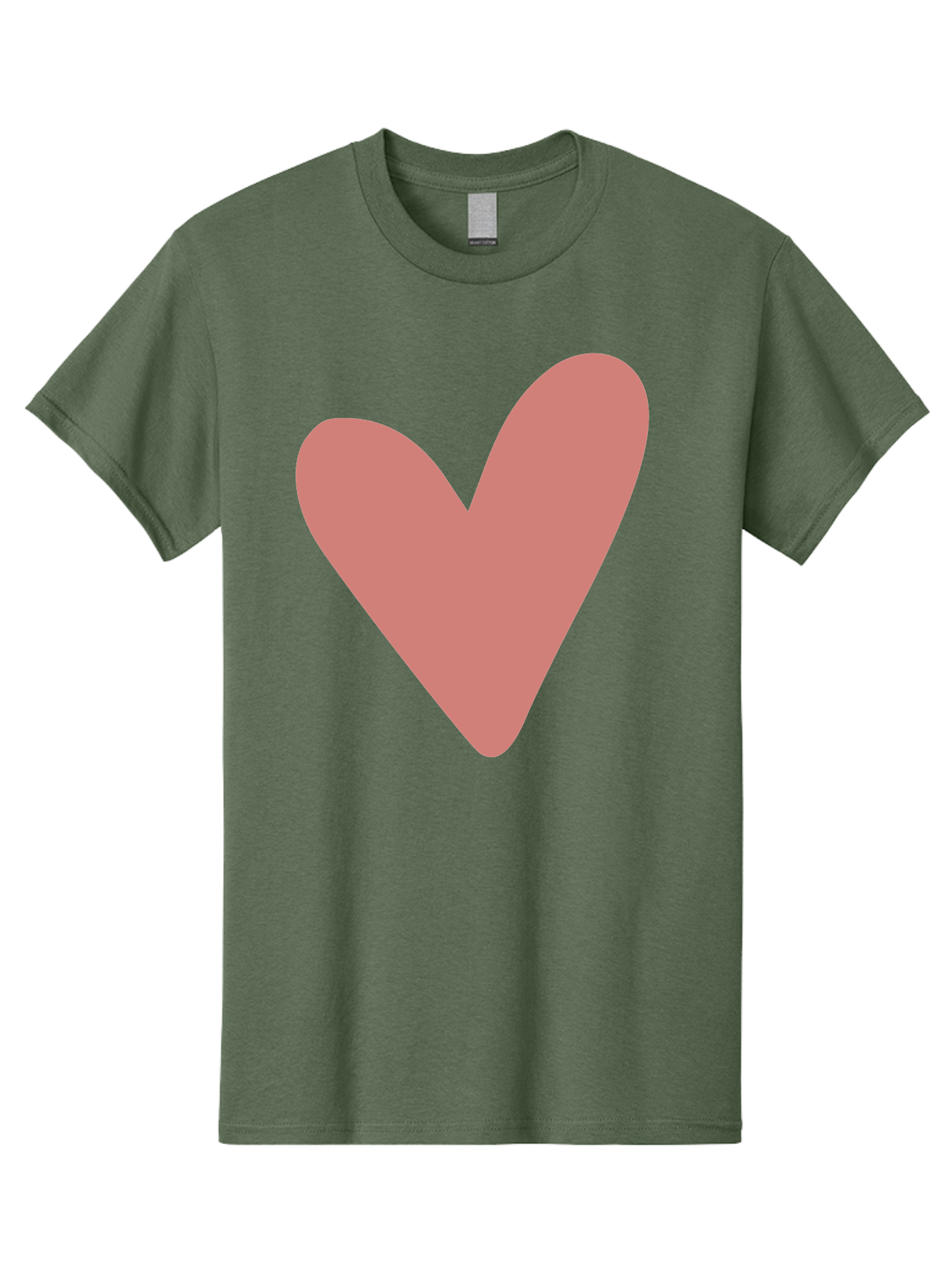 Heart Men'S Graphic Tee, 100% Cotton, Comfortable Casual Summer Wear, Machine Washable, Pink Heart, Love Symbol, Heart Icon, Cute Design, Minimalist Art, Simple Heart, Pink Color, Heart Shape Aac048 7