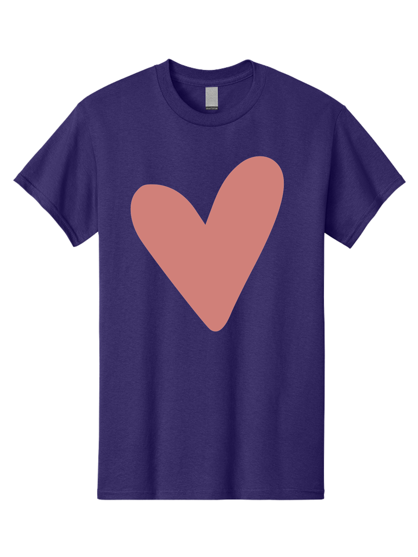 Heart Men'S Graphic Tee, 100% Cotton, Comfortable Casual Summer Wear, Machine Washable, Pink Heart, Love Symbol, Heart Icon, Cute Design, Minimalist Art, Simple Heart, Pink Color, Heart Shape Aac048 23