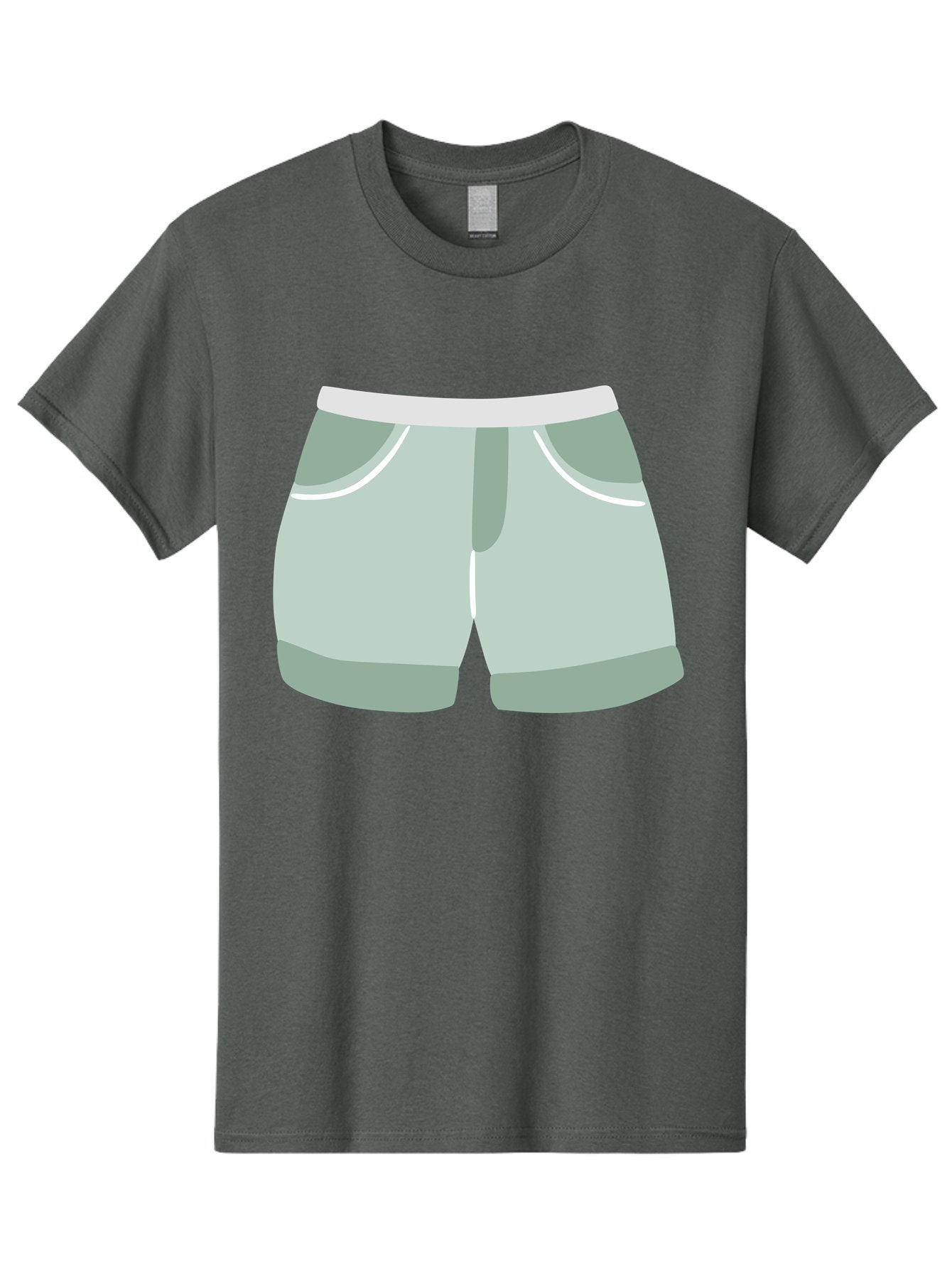 Light-Green-Shorts Men'S Graphic Tee, 100% Cotton, Comfortable Casual Summer Wear, Machine Washable, Men'S Underwear, Boxer Shorts, Comfortable Clothing, Casual Wear, Relaxed Fit, Simple Design, Gray Color Aac053 15