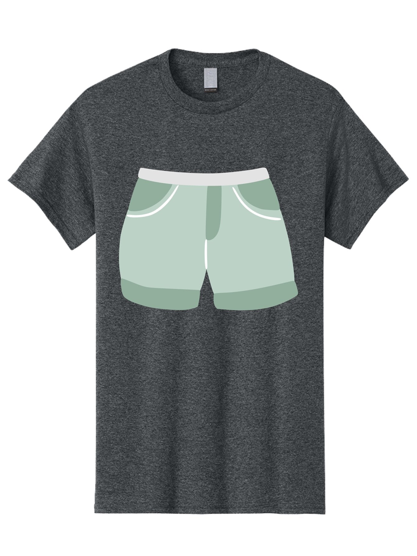 Light-Green-Shorts Men'S Graphic Tee, 100% Cotton, Comfortable Casual Summer Wear, Machine Washable, Men'S Underwear, Boxer Shorts, Comfortable Clothing, Casual Wear, Relaxed Fit, Simple Design, Gray Color Aac053 6