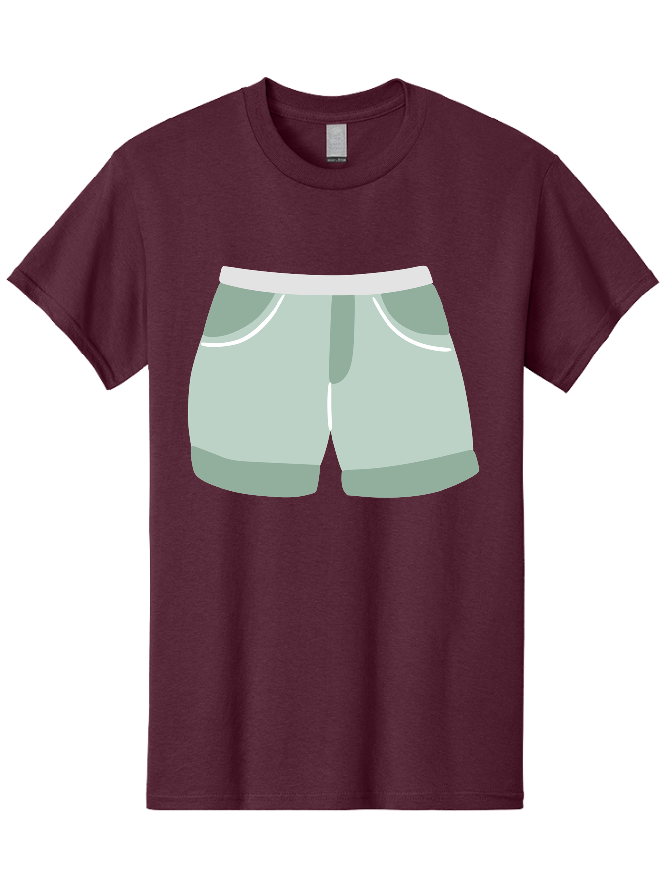 Light-Green-Shorts Men'S Graphic Tee, 100% Cotton, Comfortable Casual Summer Wear, Machine Washable, Men'S Underwear, Boxer Shorts, Comfortable Clothing, Casual Wear, Relaxed Fit, Simple Design, Gray Color Aac053 3