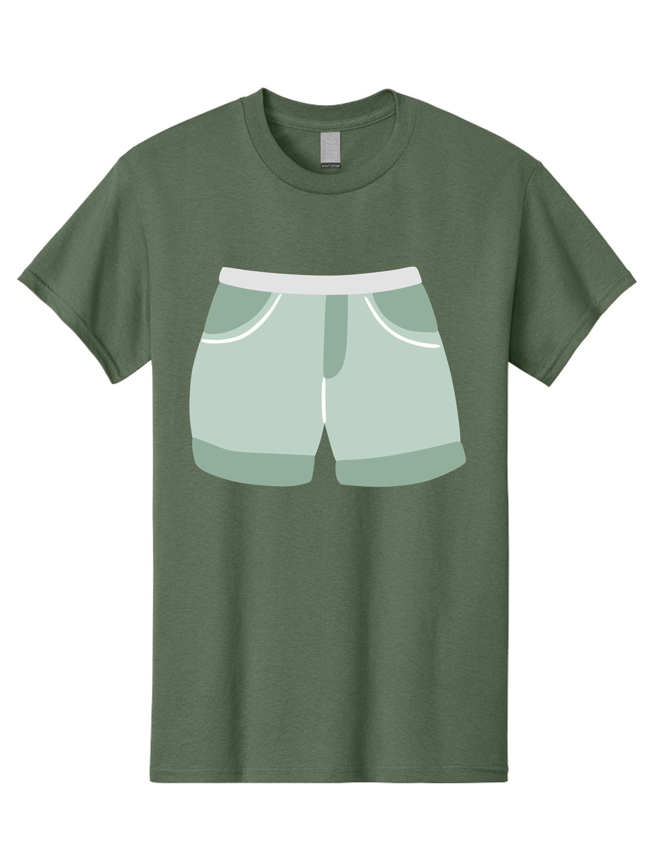 Light-Green-Shorts Men'S Graphic Tee, 100% Cotton, Comfortable Casual Summer Wear, Machine Washable, Men'S Underwear, Boxer Shorts, Comfortable Clothing, Casual Wear, Relaxed Fit, Simple Design, Gray Color Aac053 13