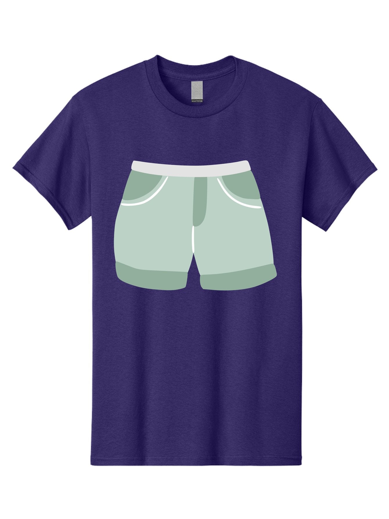 Light-Green-Shorts Men'S Graphic Tee, 100% Cotton, Comfortable Casual Summer Wear, Machine Washable, Men'S Underwear, Boxer Shorts, Comfortable Clothing, Casual Wear, Relaxed Fit, Simple Design, Gray Color Aac053 3