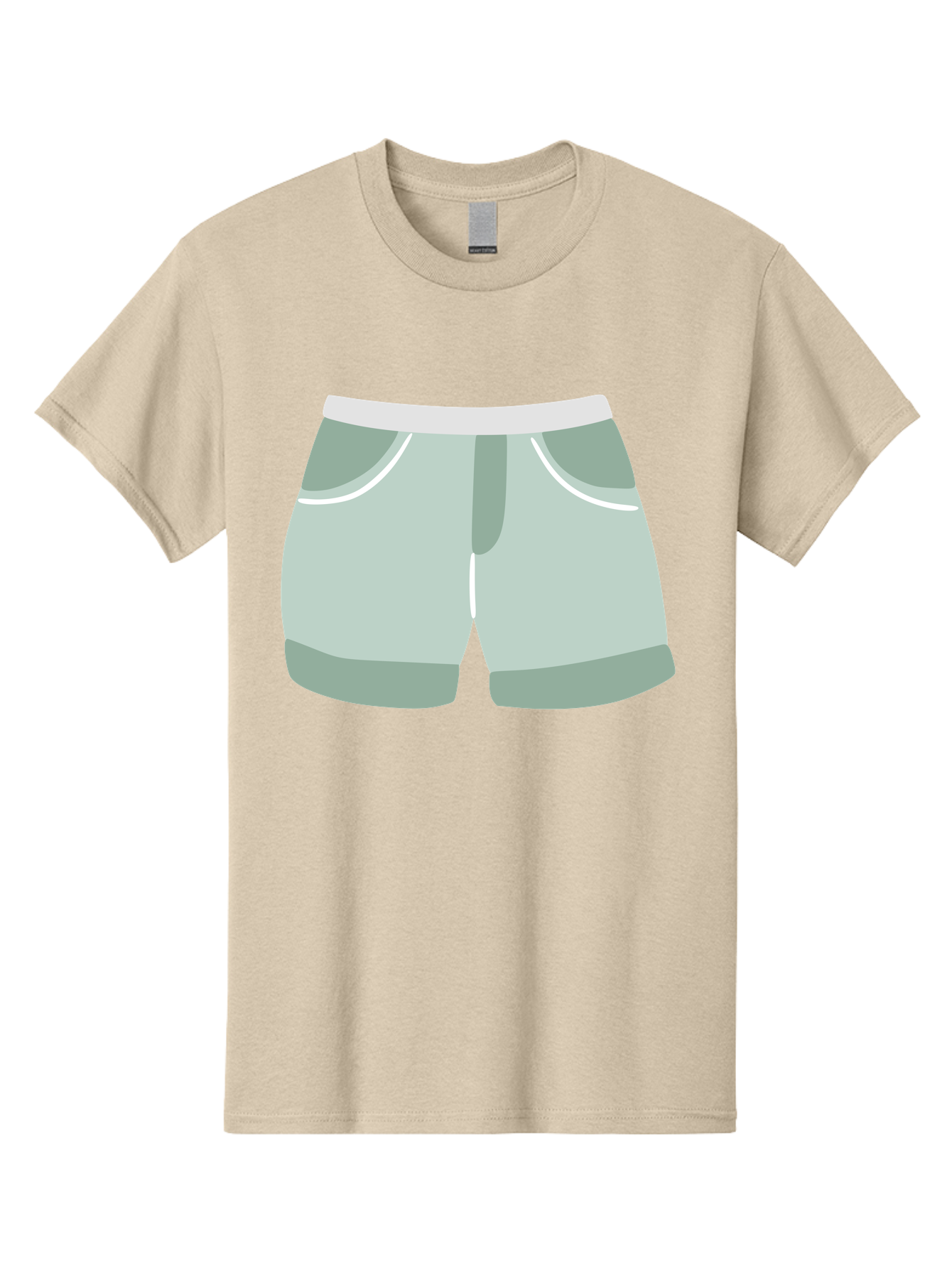Light-Green-Shorts Men'S Graphic Tee, 100% Cotton, Comfortable Casual Summer Wear, Machine Washable, Men'S Underwear, Boxer Shorts, Comfortable Clothing, Casual Wear, Relaxed Fit, Simple Design, Gray Color Aac053 23