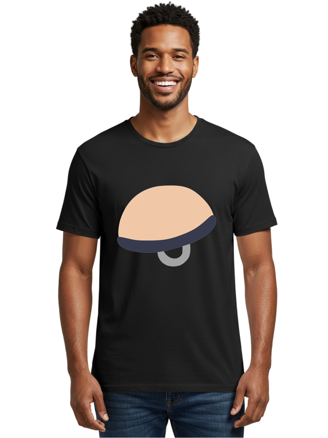 Mushroom Men'S Graphic Tee, 100% Cotton, Comfortable Casual Summer Wear, Machine Washable, Bicycle Seat, Bike Accessories, Cycling Equipment, Saddle Design, Bike Parts, Cycling Gear, Bicycle Component Aac058 22