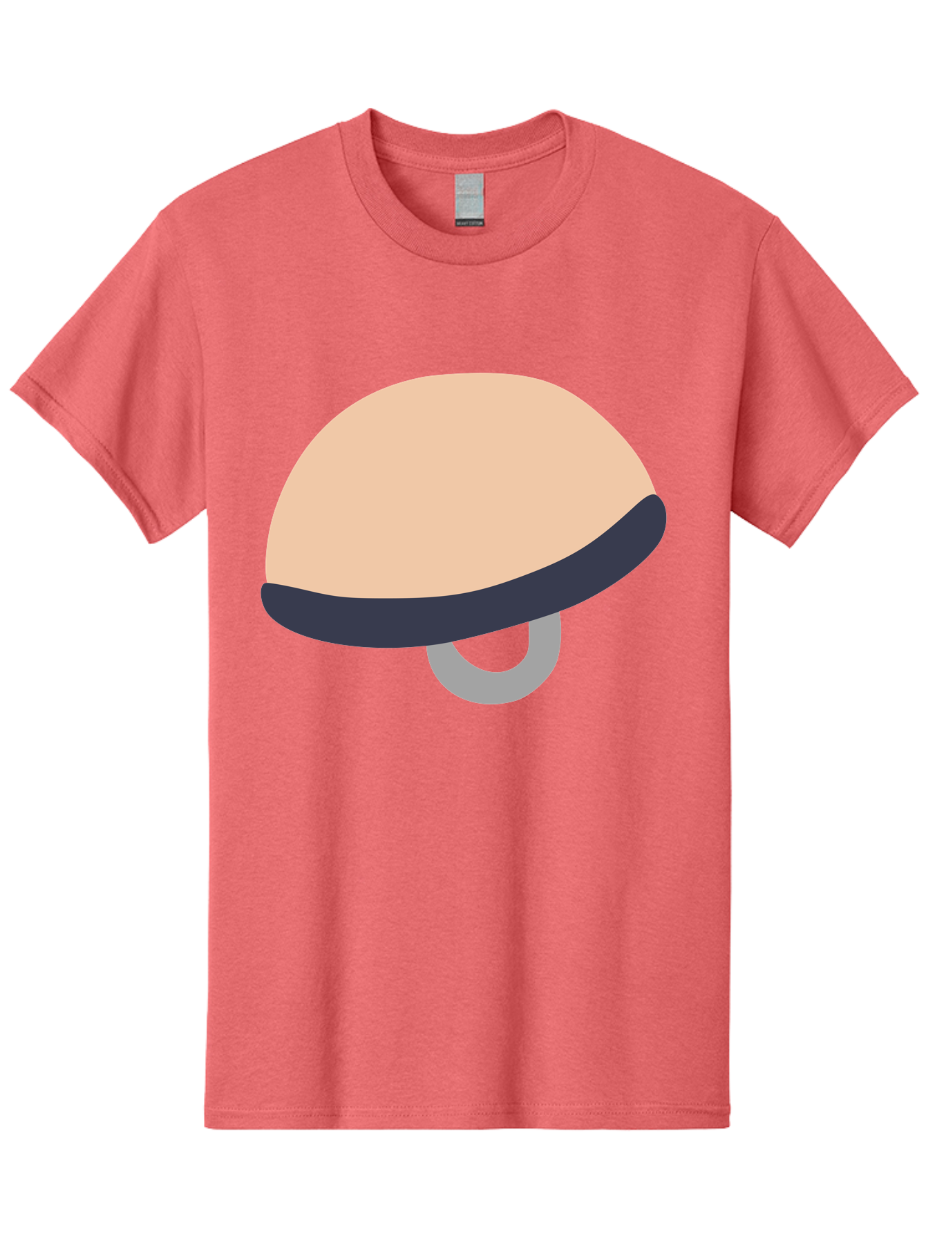 Mushroom Men'S Graphic Tee, 100% Cotton, Comfortable Casual Summer Wear, Machine Washable, Bicycle Seat, Bike Accessories, Cycling Equipment, Saddle Design, Bike Parts, Cycling Gear, Bicycle Component Aac058 19