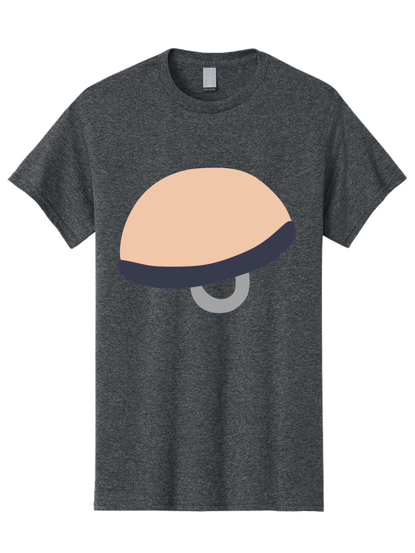 Mushroom Men'S Graphic Tee, 100% Cotton, Comfortable Casual Summer Wear, Machine Washable, Bicycle Seat, Bike Accessories, Cycling Equipment, Saddle Design, Bike Parts, Cycling Gear, Bicycle Component Aac058 12