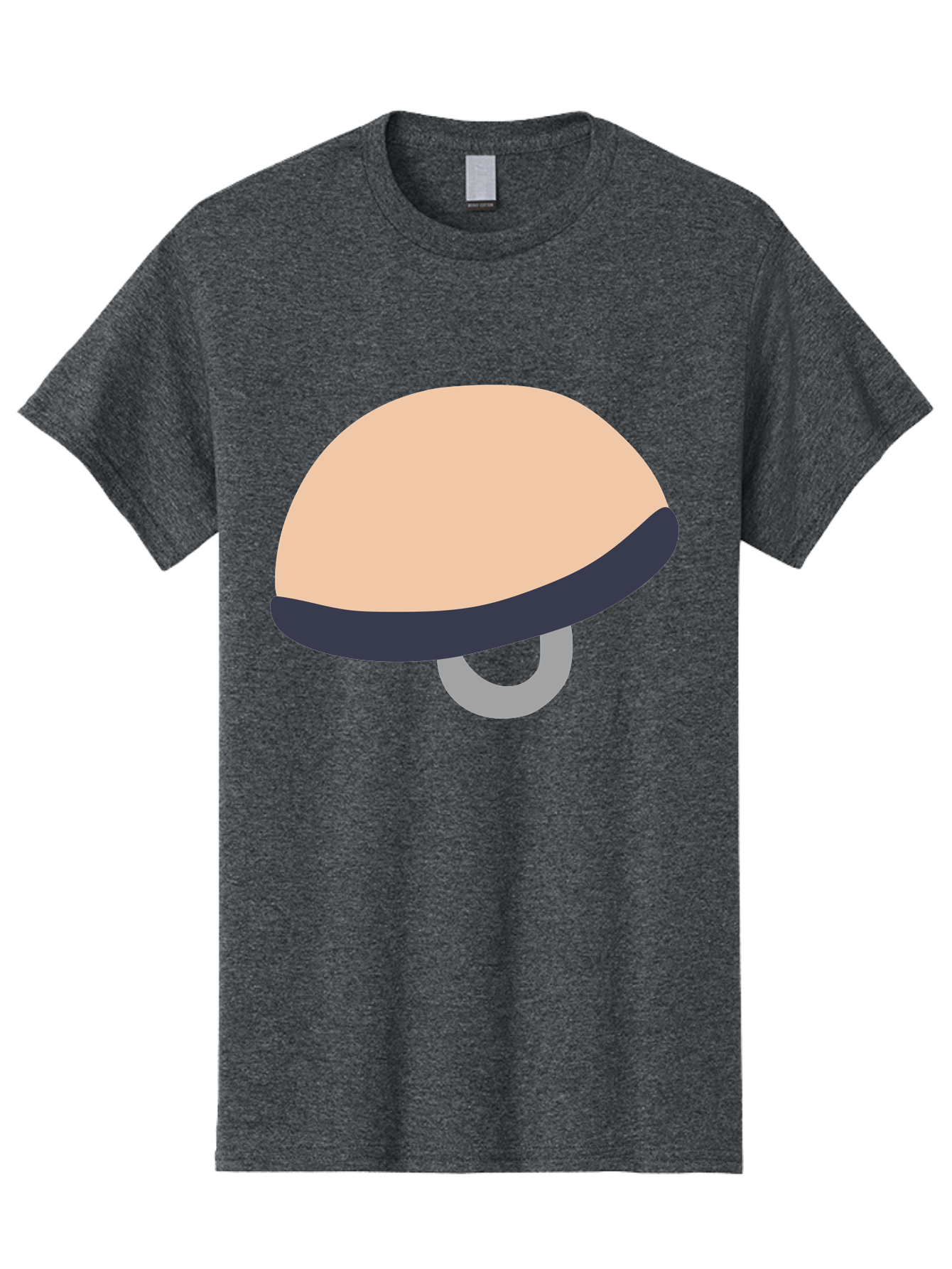 Mushroom Men'S Graphic Tee, 100% Cotton, Comfortable Casual Summer Wear, Machine Washable, Bicycle Seat, Bike Accessories, Cycling Equipment, Saddle Design, Bike Parts, Cycling Gear, Bicycle Component Aac058 5