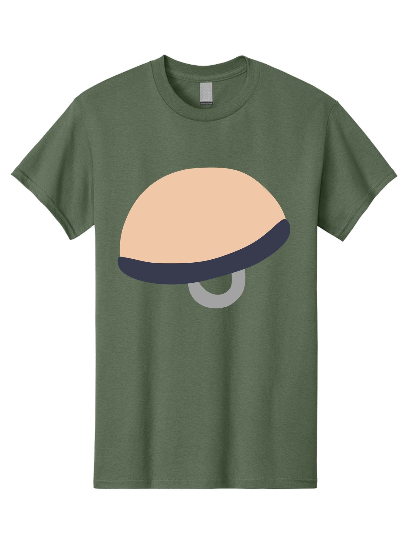 Mushroom Men'S Graphic Tee, 100% Cotton, Comfortable Casual Summer Wear, Machine Washable, Bicycle Seat, Bike Accessories, Cycling Equipment, Saddle Design, Bike Parts, Cycling Gear, Bicycle Component Aac058 7