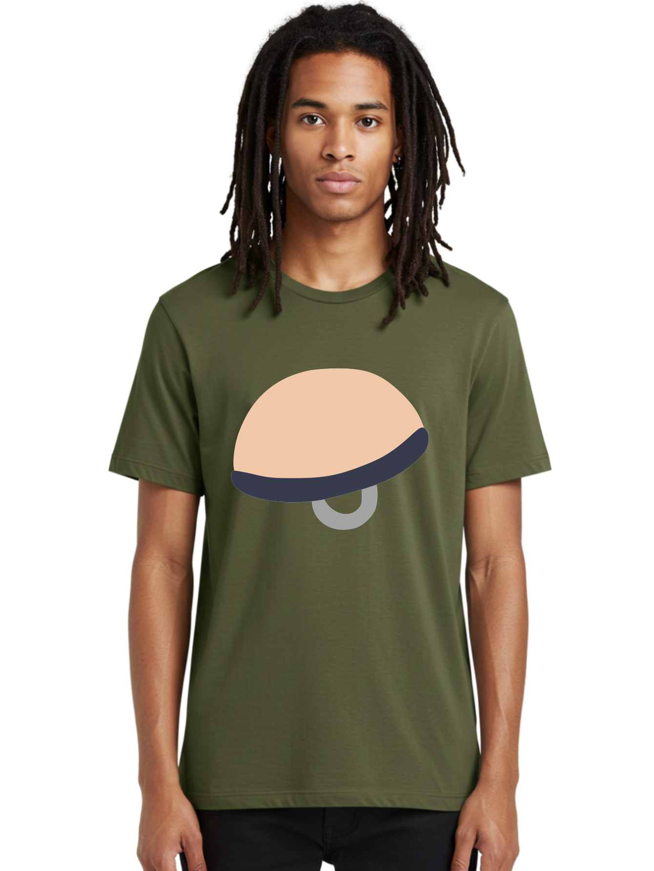 Mushroom Men'S Graphic Tee, 100% Cotton, Comfortable Casual Summer Wear, Machine Washable, Bicycle Seat, Bike Accessories, Cycling Equipment, Saddle Design, Bike Parts, Cycling Gear, Bicycle Component Aac058 26