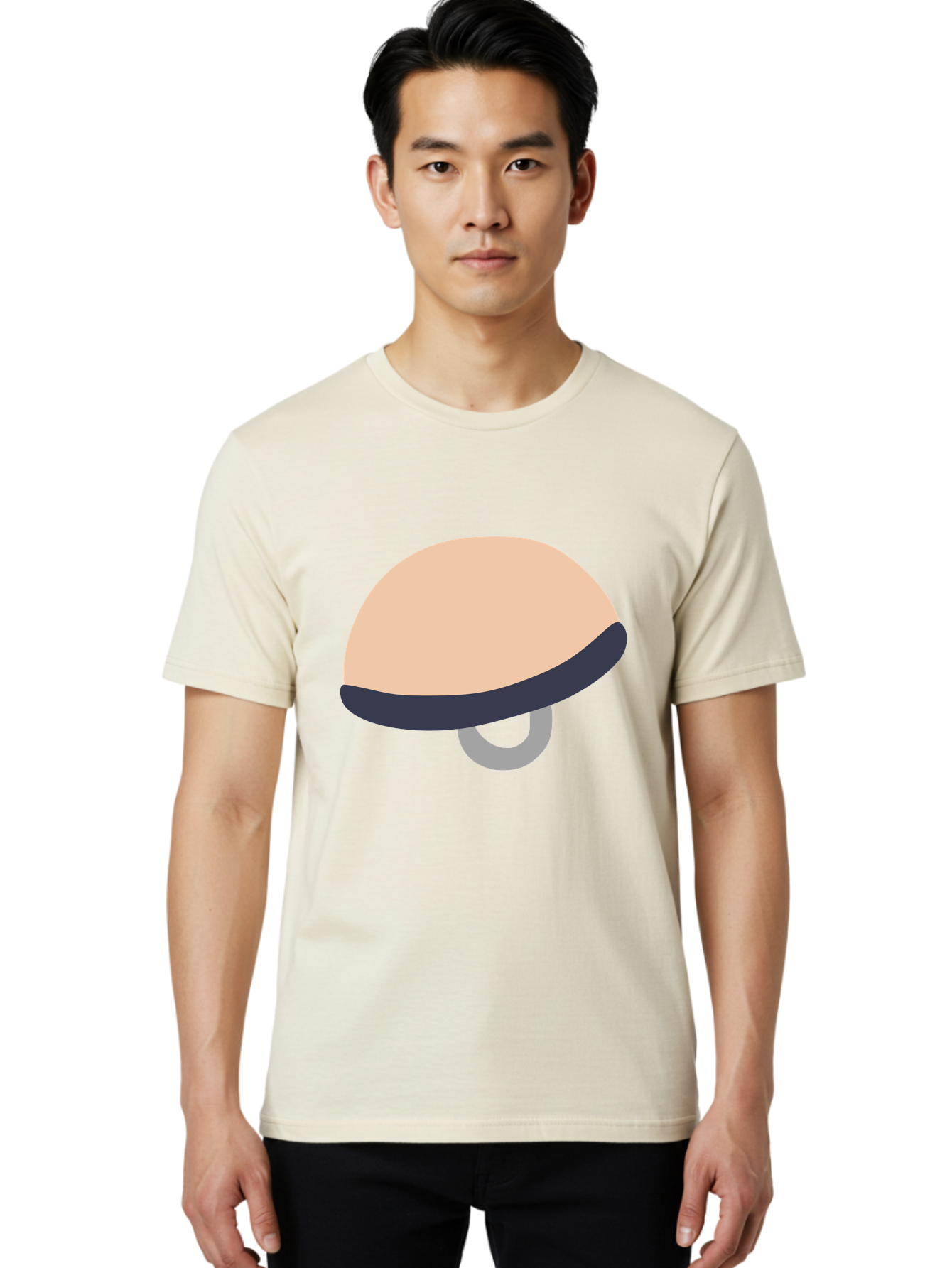 Mushroom Men'S Graphic Tee, 100% Cotton, Comfortable Casual Summer Wear, Machine Washable, Bicycle Seat, Bike Accessories, Cycling Equipment, Saddle Design, Bike Parts, Cycling Gear, Bicycle Component Aac058 28