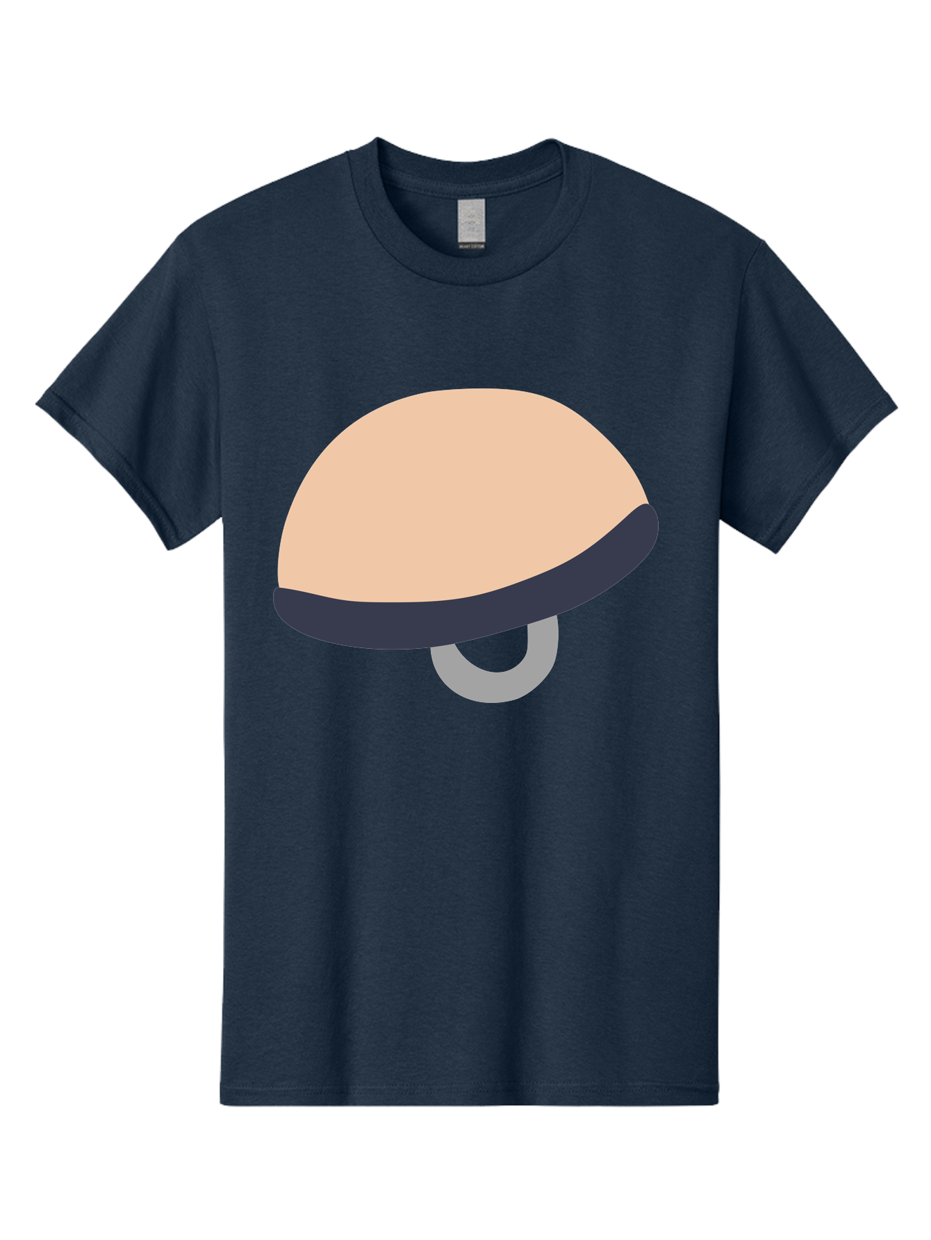 Mushroom Men'S Graphic Tee, 100% Cotton, Comfortable Casual Summer Wear, Machine Washable, Bicycle Seat, Bike Accessories, Cycling Equipment, Saddle Design, Bike Parts, Cycling Gear, Bicycle Component Aac058 23