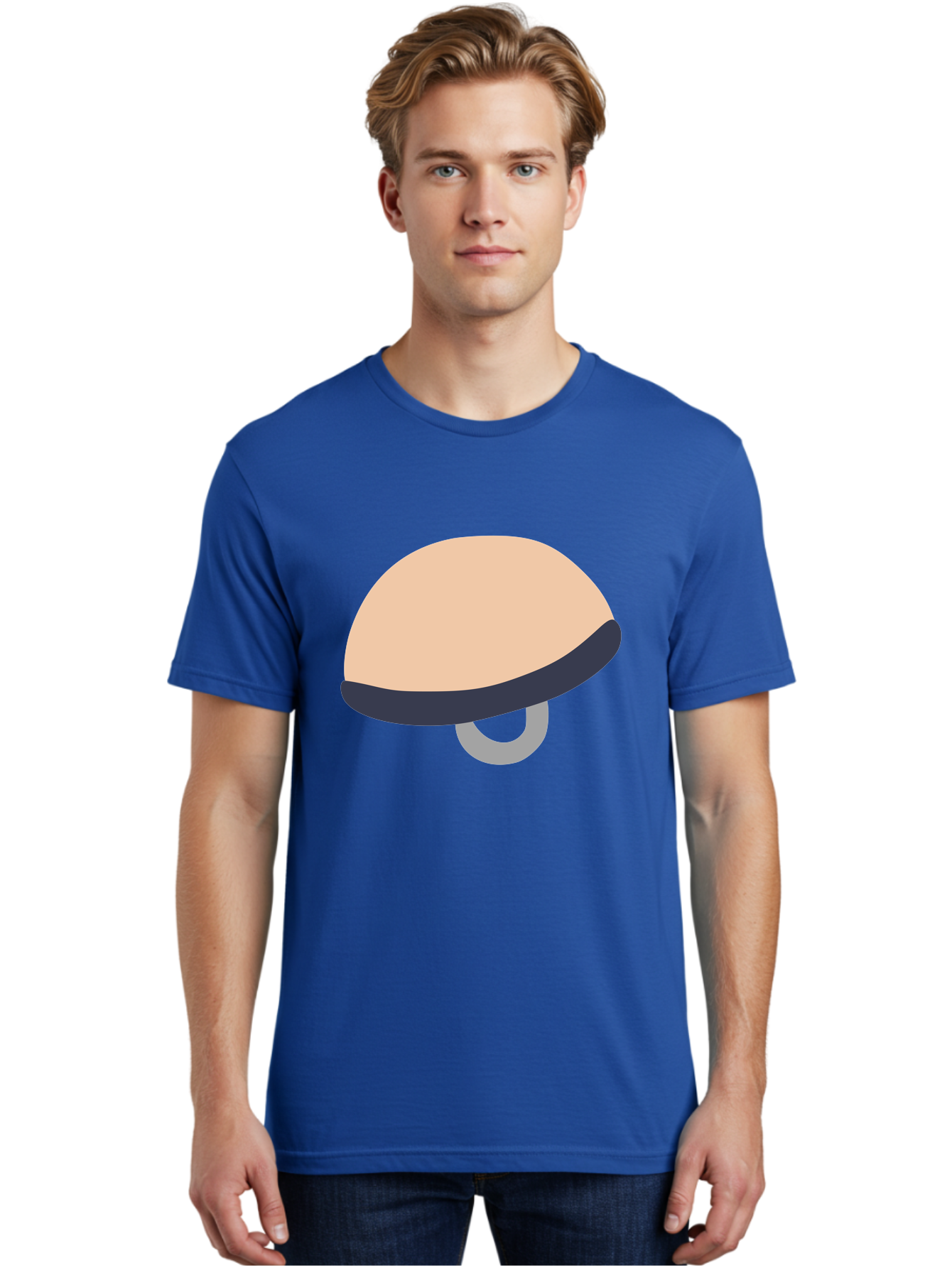 Mushroom Men'S Graphic Tee, 100% Cotton, Comfortable Casual Summer Wear, Machine Washable, Bicycle Seat, Bike Accessories, Cycling Equipment, Saddle Design, Bike Parts, Cycling Gear, Bicycle Component Aac058 12