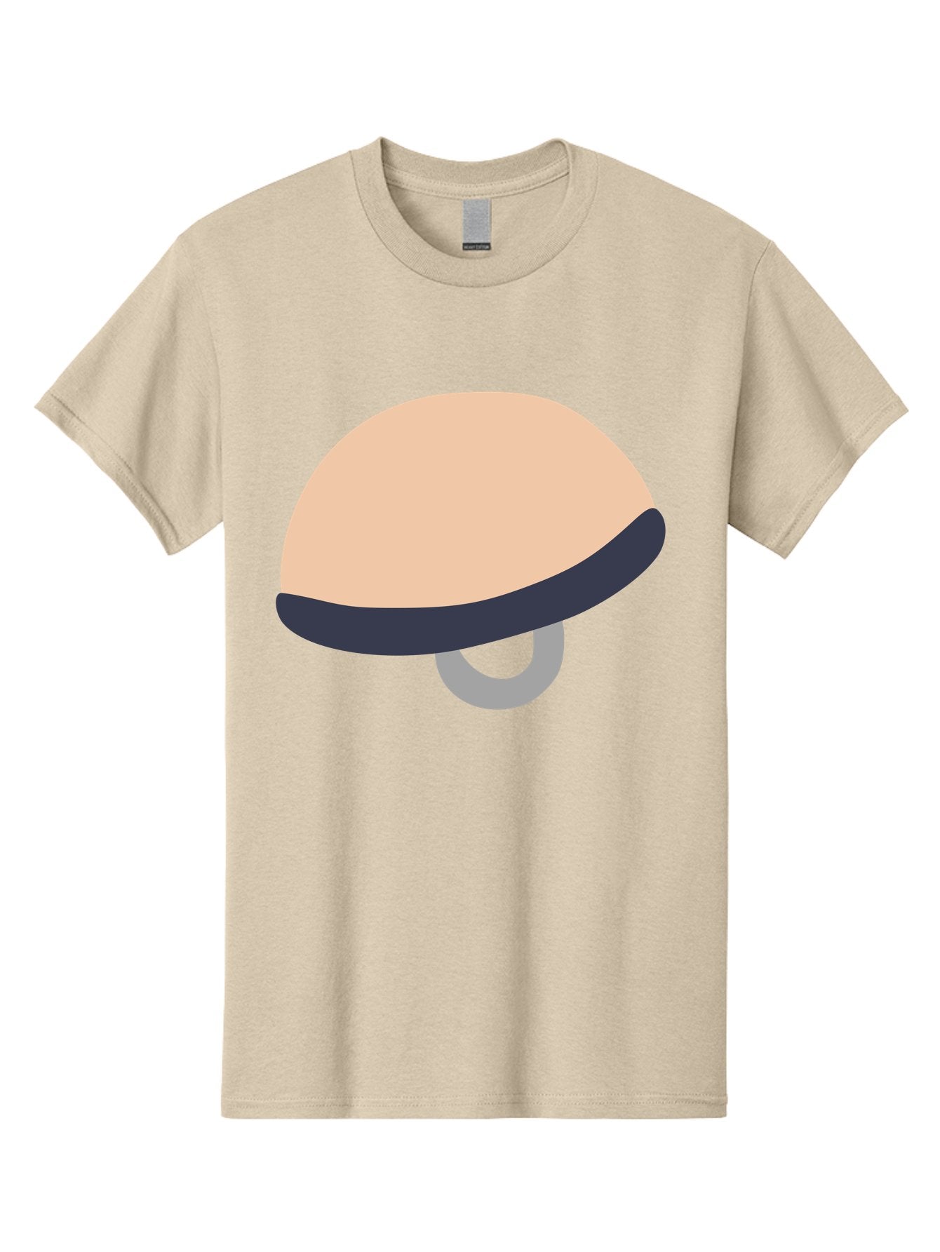 Mushroom Men'S Graphic Tee, 100% Cotton, Comfortable Casual Summer Wear, Machine Washable, Bicycle Seat, Bike Accessories, Cycling Equipment, Saddle Design, Bike Parts, Cycling Gear, Bicycle Component Aac058 11