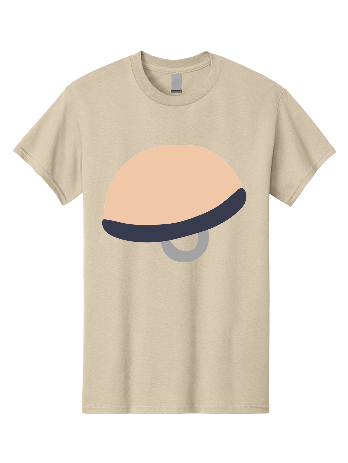 Mushroom Men'S Graphic Tee, 100% Cotton, Comfortable Casual Summer Wear, Machine Washable, Bicycle Seat, Bike Accessories, Cycling Equipment, Saddle Design, Bike Parts, Cycling Gear, Bicycle Component Aac058 7
