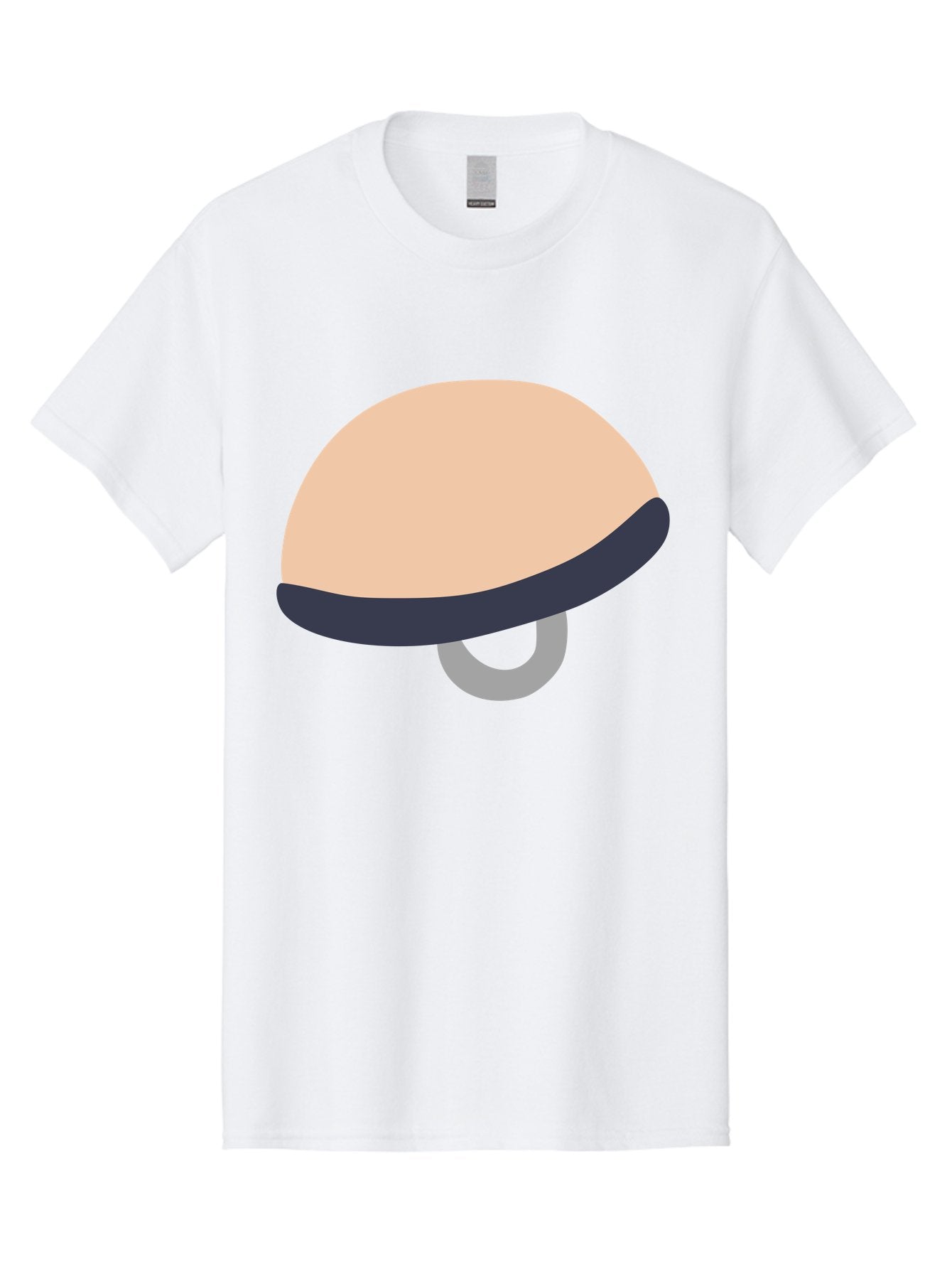 Mushroom Men'S Graphic Tee, 100% Cotton, Comfortable Casual Summer Wear, Machine Washable, Bicycle Seat, Bike Accessories, Cycling Equipment, Saddle Design, Bike Parts, Cycling Gear, Bicycle Component Aac058 13