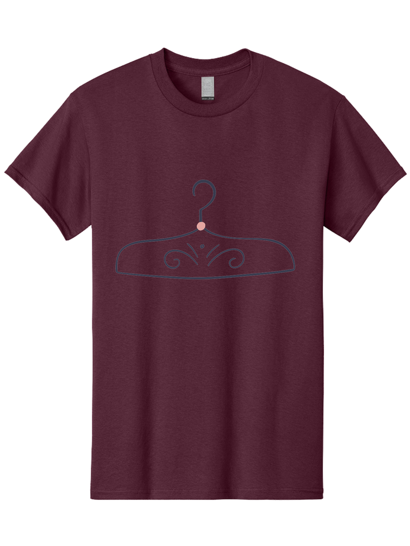 Ornate-Hanger Men'S Graphic Tee, 100% Cotton, Comfortable Casual Summer Wear, Machine Washable, Coat Hanger, Minimalist Design, Simple Line Art, Elegant Swirls, Subtle Details, Fashion Accessory, Clothing Organizer Aac061 15