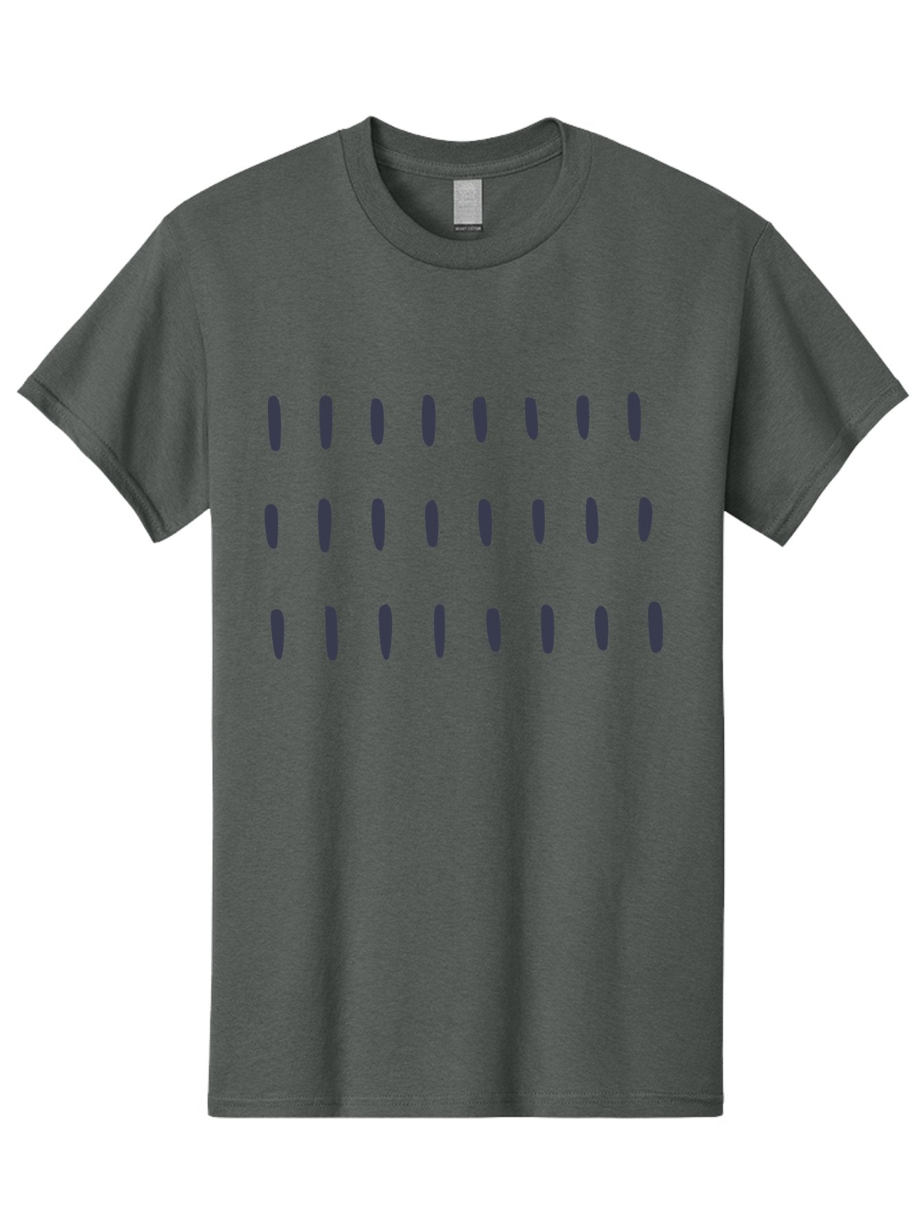 Oval-Pattern Men'S Graphic Tee, 100% Cotton, Comfortable Casual Summer Wear, Machine Washable, Pattern Of Gray Ovals, Repeating Design, Abstract Shapes, Minimalist Art, Geometric Shapes, Simple Texture, Gray Shapes On Green Aac063 14