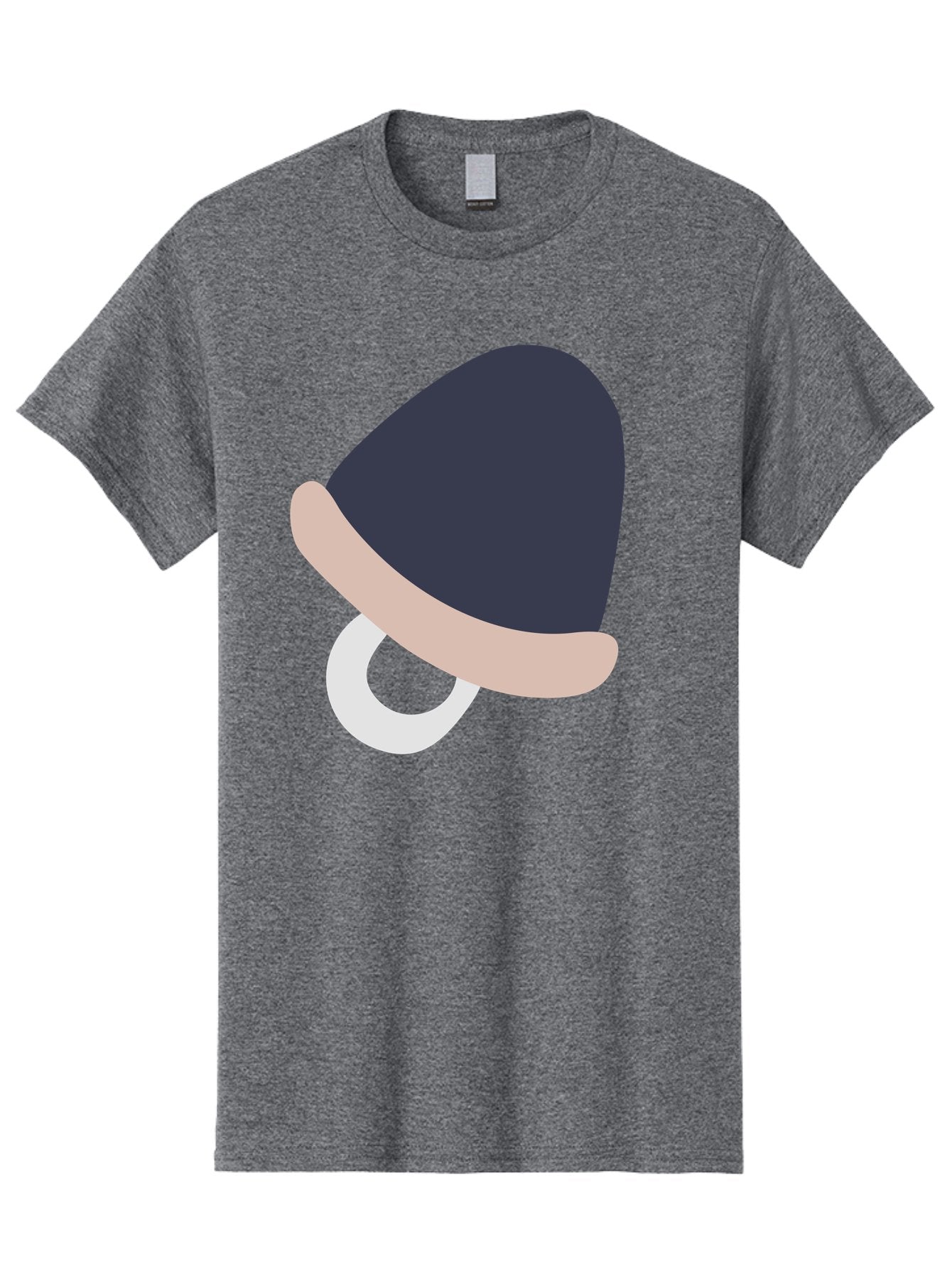 Pacifier Men'S Graphic Tee, 100% Cotton, Comfortable Casual Summer Wear, Machine Washable, Pacifier For Baby, Baby Soother, Nursery Accessories, Infant Care, Baby Supplies, Newborn Essentials Aac065 3