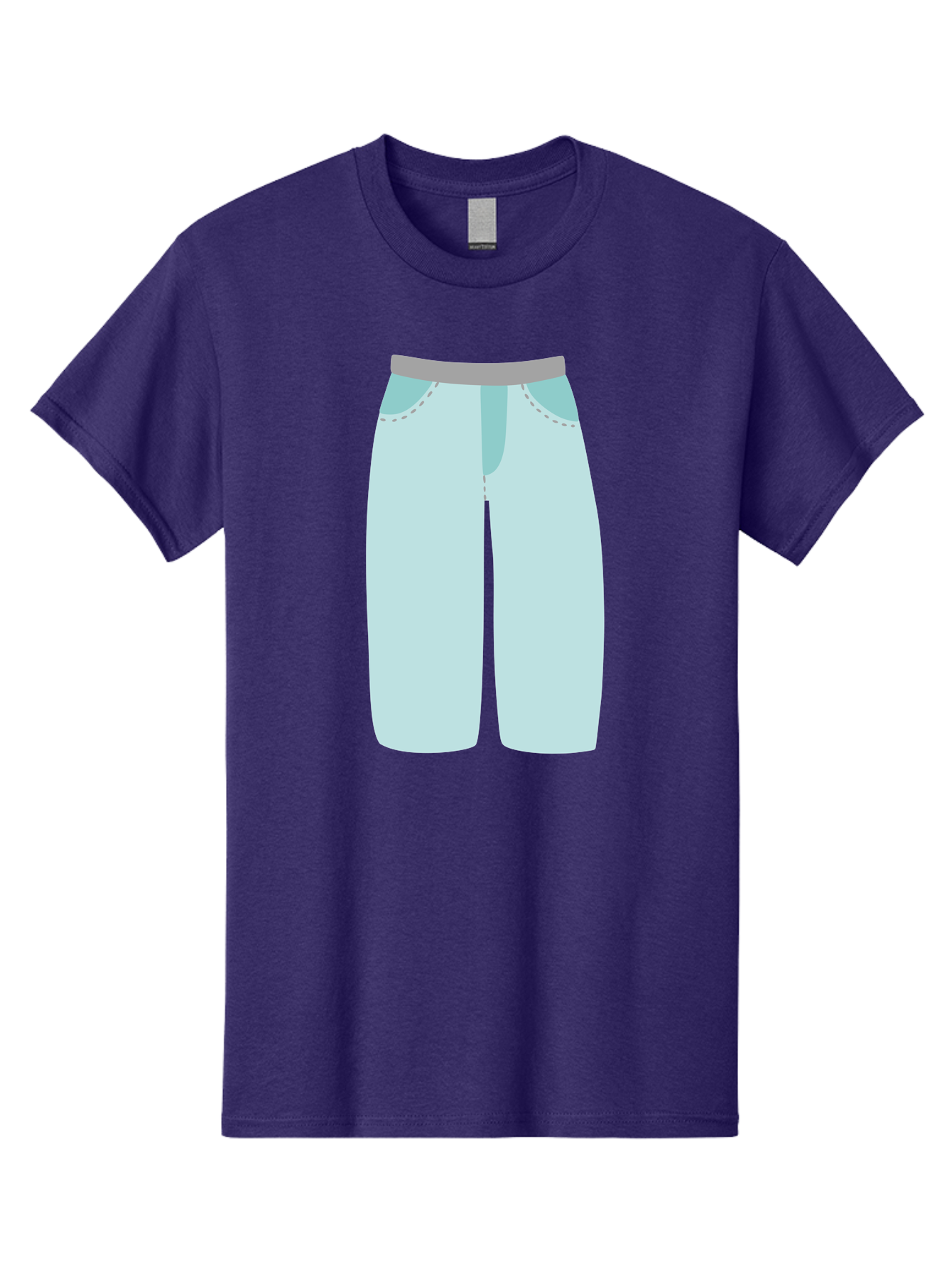 Pajama-Pants Men'S Graphic Tee, 100% Cotton, Comfortable Casual Summer Wear, Machine Washable, Light Blue Pants, Gray Waistband, Back Pockets, Casual Wear, Comfortable Clothing, Simple Design, Minimal Style, Fashion Illustration Aac066