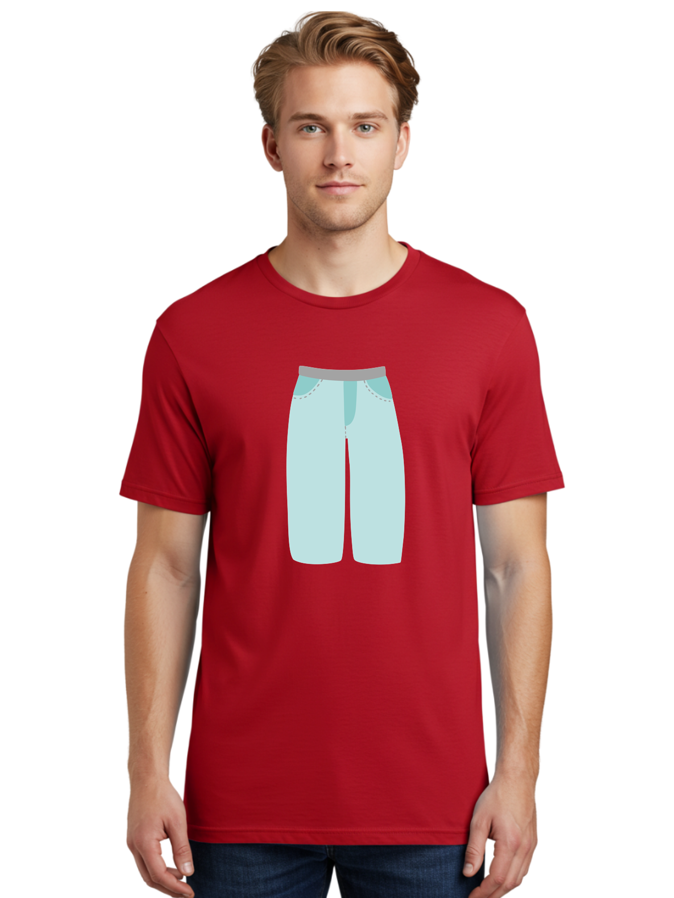 Pajama-Pants Men'S Graphic Tee, 100% Cotton, Comfortable Casual Summer Wear, Machine Washable, Light Blue Pants, Gray Waistband, Back Pockets, Casual Wear, Comfortable Clothing, Simple Design, Minimal Style, Fashion Illustration Aac066 14