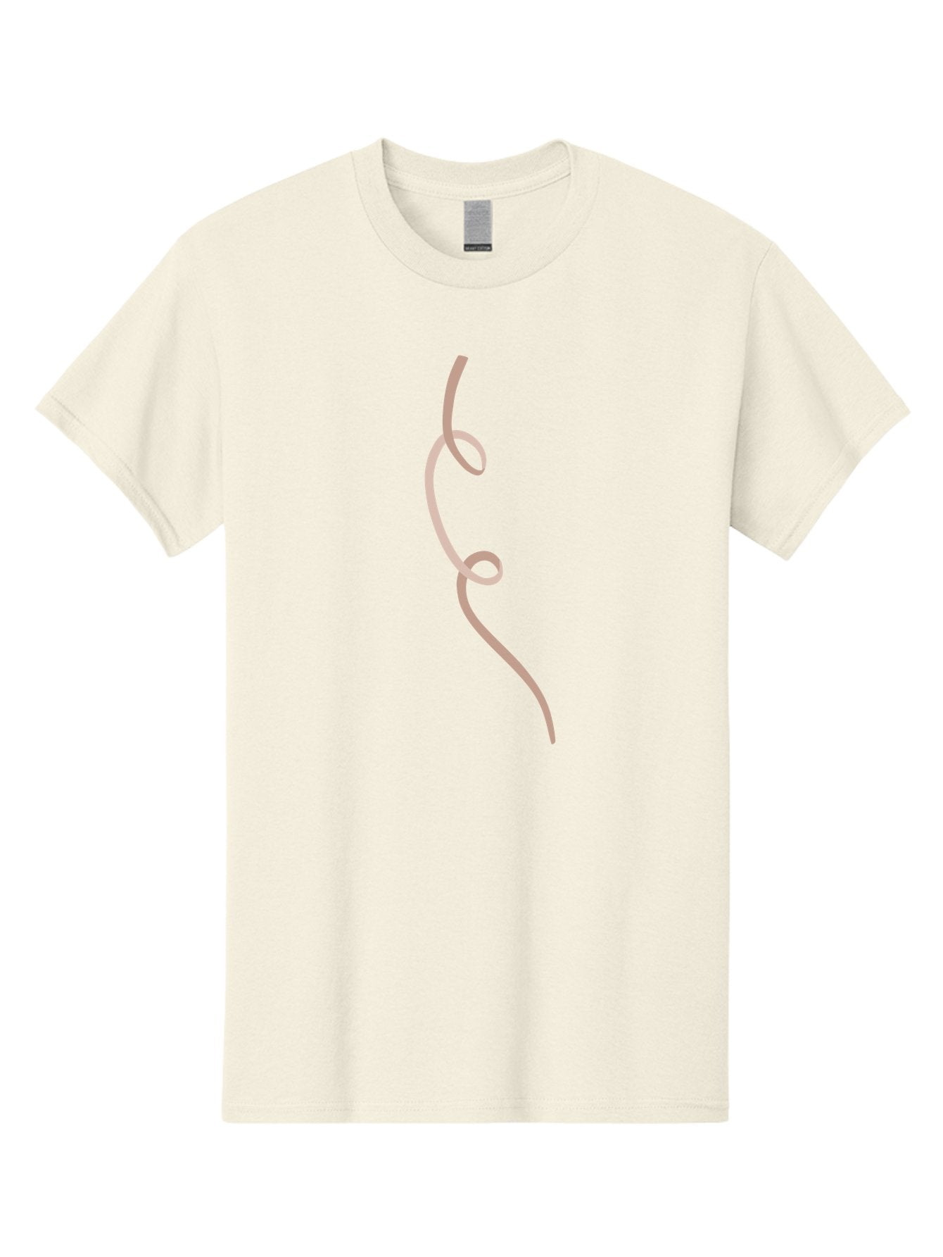 Pink-Curved-Line Men'S Graphic Tee, 100% Cotton, Comfortable Casual Summer Wear, Machine Washable, Pink Ribbon, Flowing Design, Elegant Curve, Whimsical Shape, Abstract Art, Minimalist Illustration, Soft Pink Hue, Decorative Element Aac073 12
