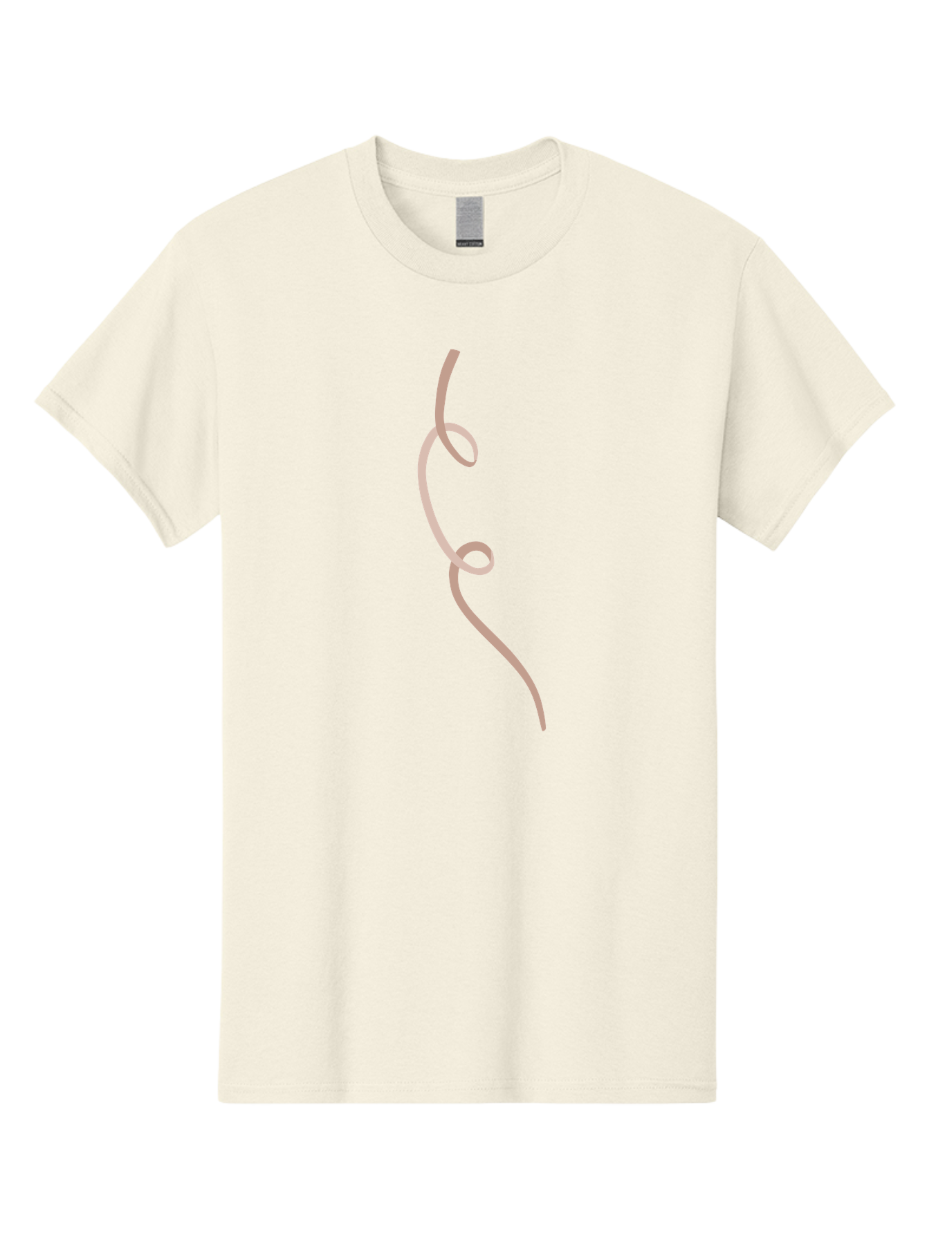 Pink-Curved-Line Men'S Graphic Tee, 100% Cotton, Comfortable Casual Summer Wear, Machine Washable, Pink Ribbon, Flowing Design, Elegant Curve, Whimsical Shape, Abstract Art, Minimalist Illustration, Soft Pink Hue, Decorative Element Aac073 5