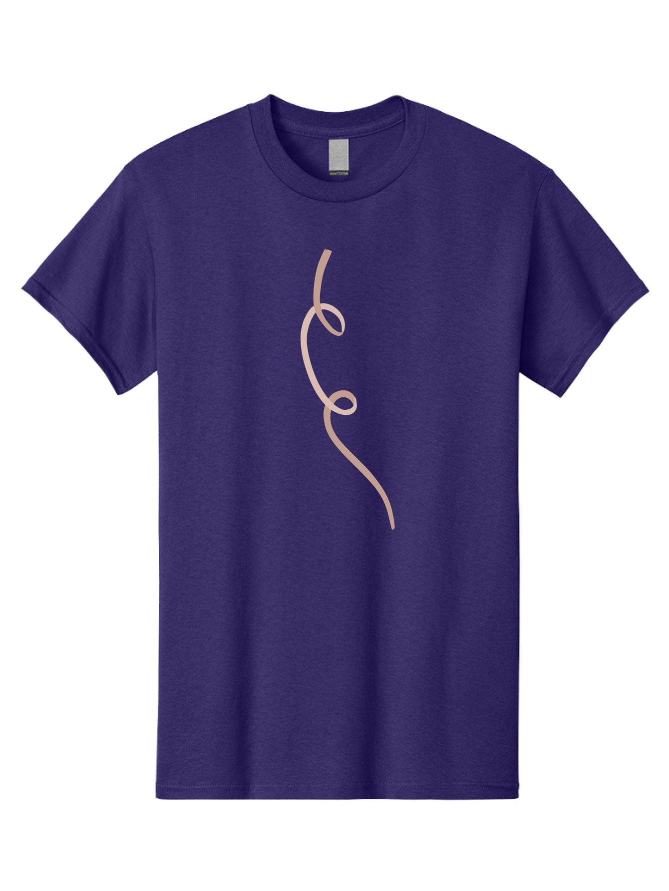 Pink-Curved-Line Men'S Graphic Tee, 100% Cotton, Comfortable Casual Summer Wear, Machine Washable, Pink Ribbon, Flowing Design, Elegant Curve, Whimsical Shape, Abstract Art, Minimalist Illustration, Soft Pink Hue, Decorative Element Aac073 6