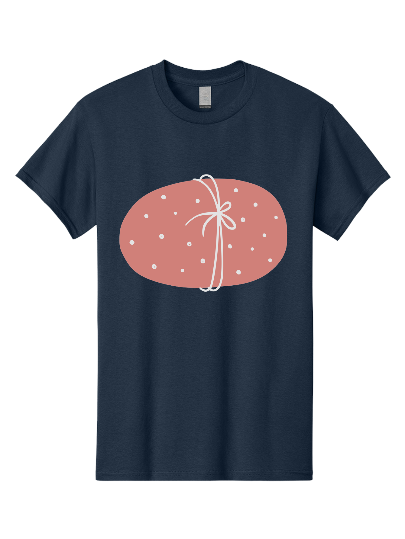 Pink-Gift Men'S Graphic Tee, 100% Cotton, Comfortable Casual Summer Wear, Machine Washable, Oval Gift, Pink Wrapping, White Polka Dots, Ribbon Bow, Gift Wrapping, Present, Festive Design, Celebratory Theme, Decorative Element, Charming Gift Aac074 11