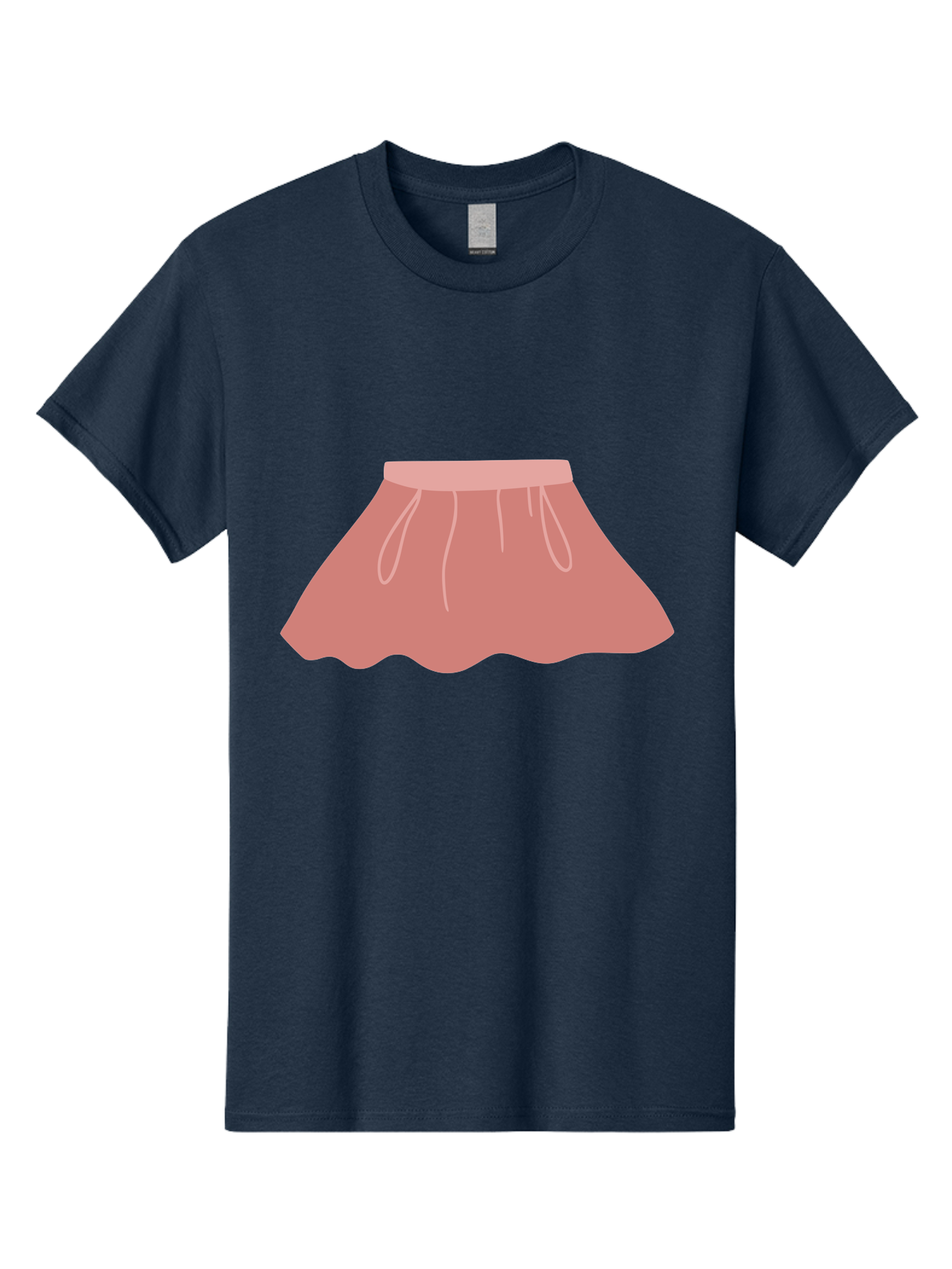 Pink-Skirt Men'S Graphic Tee, 100% Cotton, Comfortable Casual Summer Wear, Machine Washable, Pink Skirt, Women'S Fashion, Clothing Illustration, Simple Design, Pastel Colors, Minimalist Style, Fashion Graphics, Women'S Clothing Aac080 9
