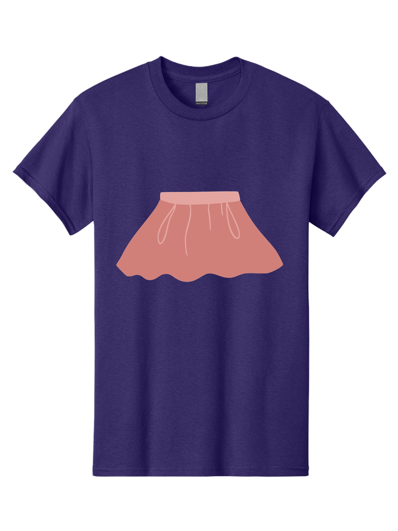 Pink-Skirt Men'S Graphic Tee, 100% Cotton, Comfortable Casual Summer Wear, Machine Washable, Pink Skirt, Women'S Fashion, Clothing Illustration, Simple Design, Pastel Colors, Minimalist Style, Fashion Graphics, Women'S Clothing Aac080 5